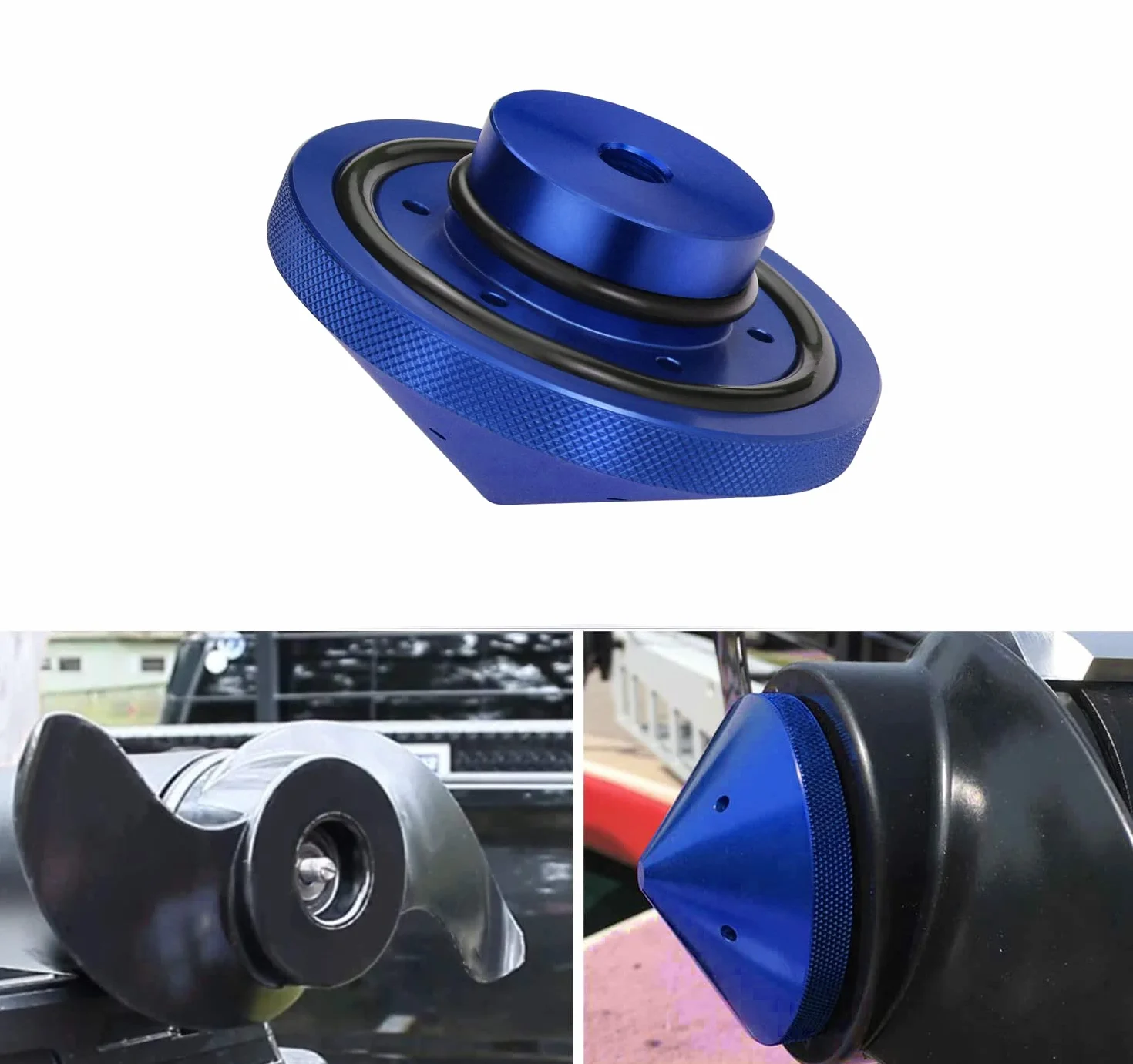 Eliminator Trolling Boat Motor Prop nakrętka kompatybilna z GFEL-MK-BK-DP Minnkota 80/ 101/ 112-niebieska