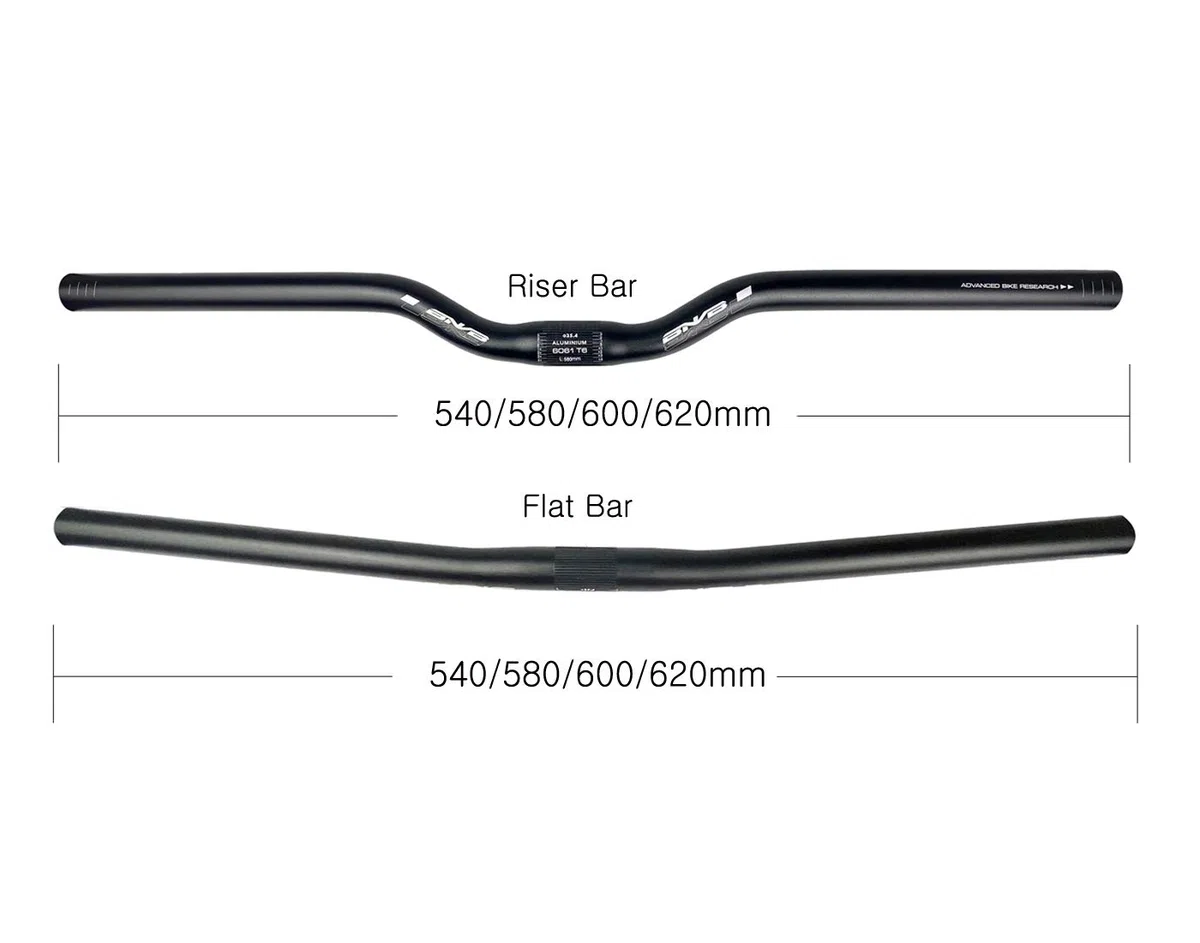 Rower górski kierownica aluminiowa 25,4 mm/31,8 mm, riser bars 680 mm, czarna, 220 g