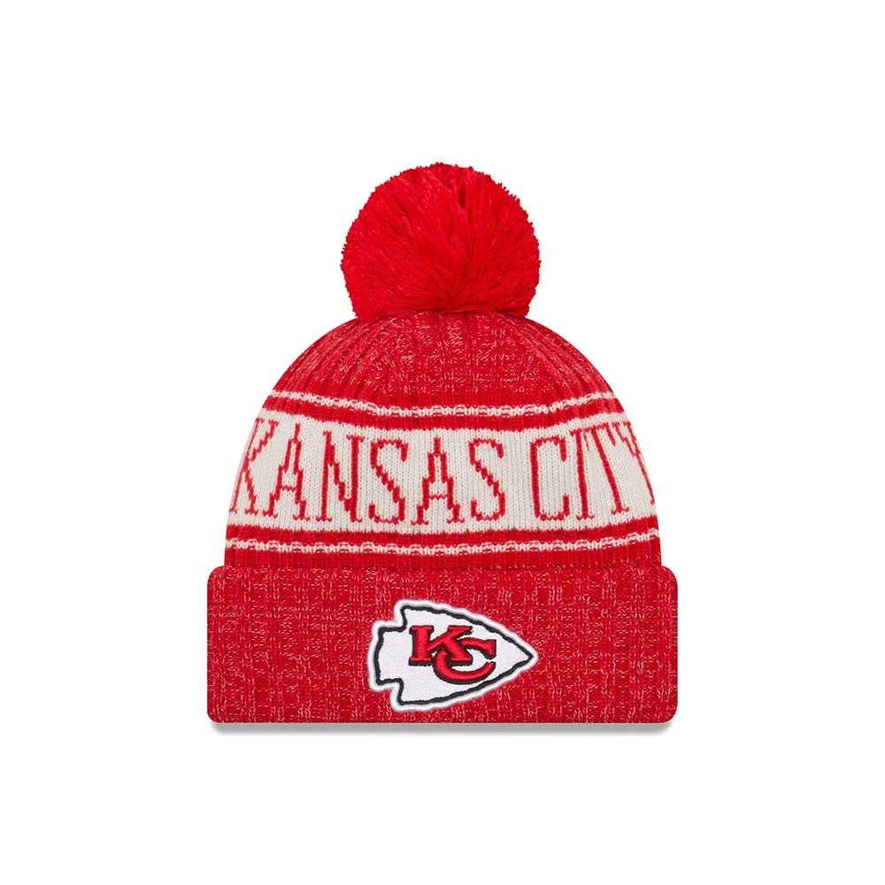 New Era Kansas City Chiefs - Czapka - NFL 2018 Sideline Sport OTC Knit - Czerwony/Biały