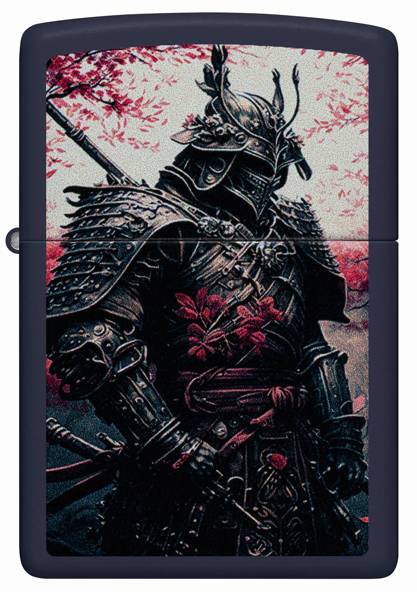Zippo Samurai Warrior Zapalniczka Sztormowa, Wiatroodporna, Wielokrotnego Użytku, Granatowy Matowy, Wykonano w USA