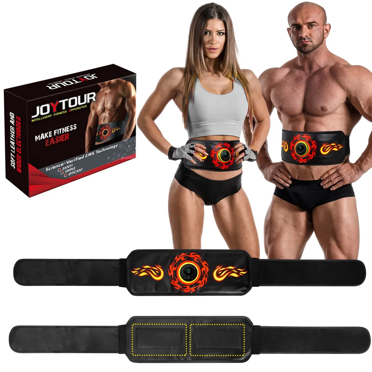 EMS Stymulator Mięśni Abs Treningu Mięśni Stymulator, Abs Trainer, Skuteczny Pas Do Ćwiczeń Brzucha Mięśni EMS, Abs Stymulator Dla Mężczyzn I Kobiet Z Dodatkowym Paskiem Przedłużającym