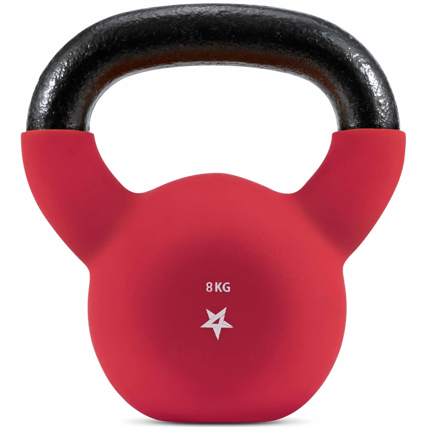 Yes4All WV6P Kettlebell 8 kg czerwony powlekane neoprenem