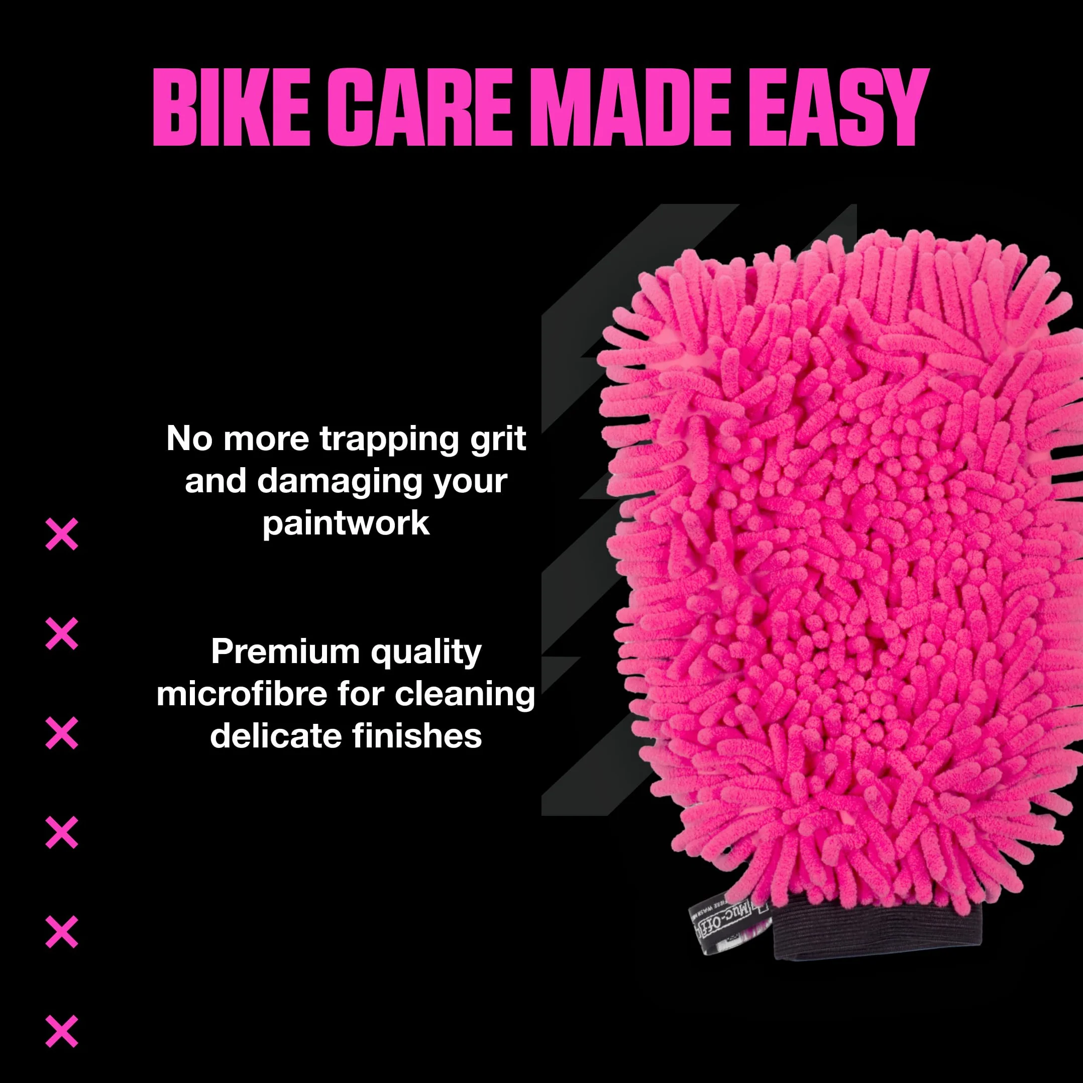 Muc Off Unisex 20411 Rękawica 2 w 1, Różowy