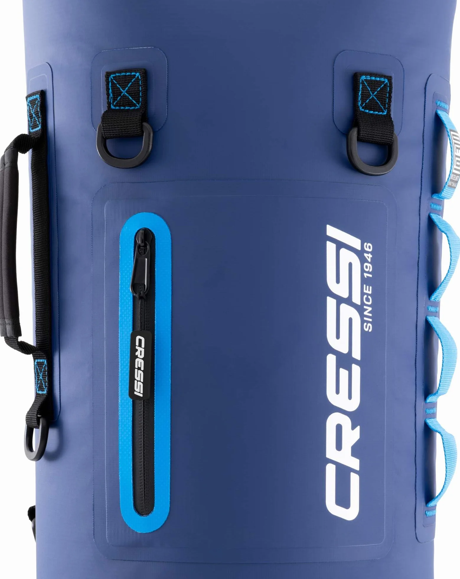 CRESSI Ocelot Dry Bag 30 L Waterproof Bag for Sea Boat Water Activities Blue Light Blue
