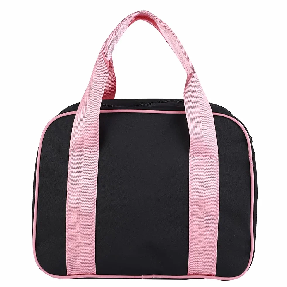 Baletowa Torba na ramię, Plecak Różowa Torba na ramię Dziewczęca Taniec Baletowy Torebka Dziecięca Pojedyncze ramię Sportowa Torba na Zamek Błyskawiczny Tote (BLACK)
