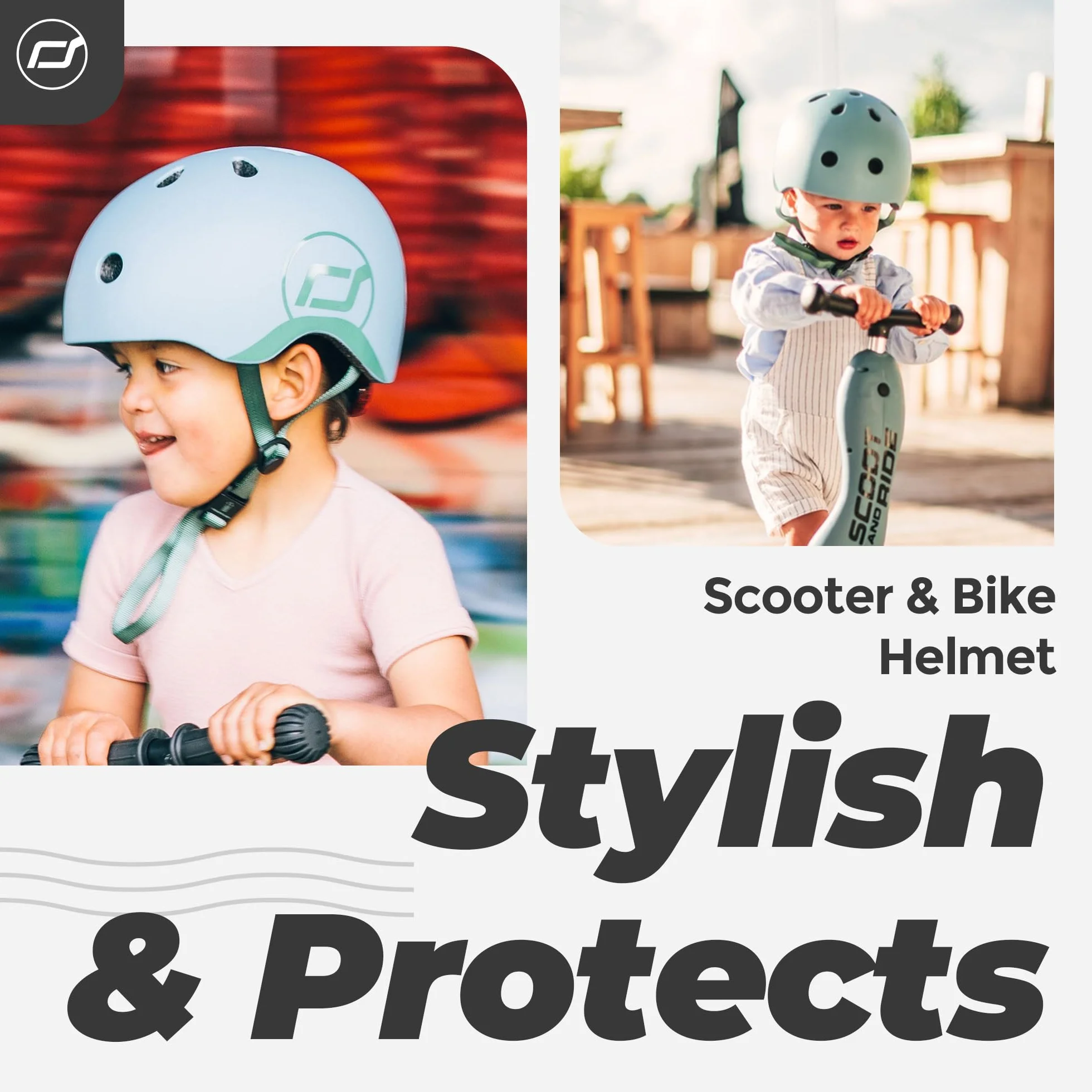 Scoot & Ride Dziecięcy kask rowerowy 51-55 cm stalowy