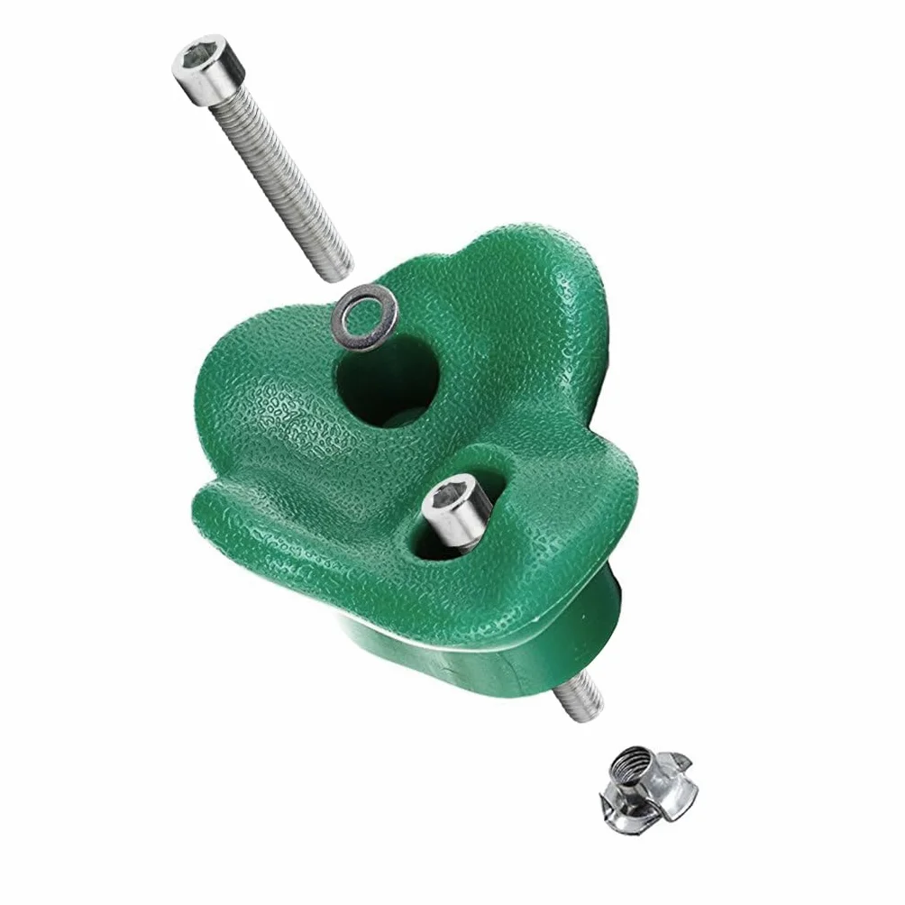 Uchwyty do wspinaczki dla dzieci, KINSPORY 10 pcs Uchwyty do ściany wspinaczkowej dla dzieci Kolorowy zestaw do wspinaczki z dwoma niebieskimi uchwytami dla Indoor Outdoor Plac zabaw PlaySet Budynek