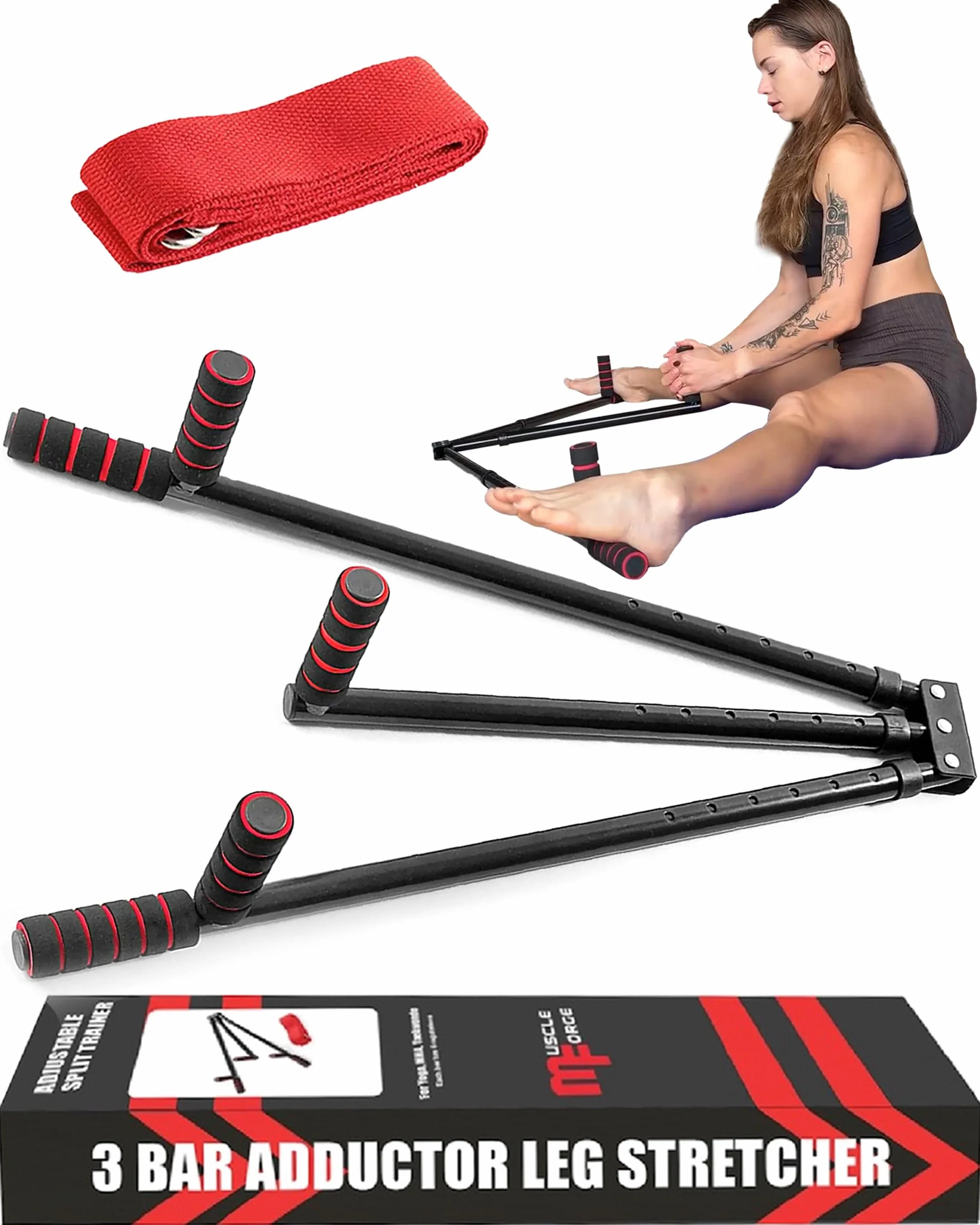Przyrząd do rozciągania mięśni nóg i treningu szpagatu MuscleForge