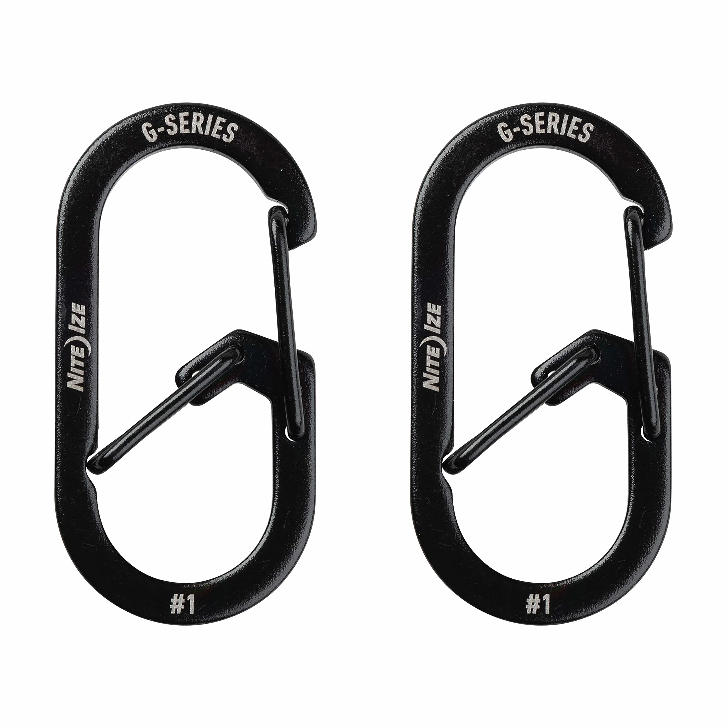 Nite Ize Uniseks G-Series GS1-01-2R6 Karabińczyk, Czarny, 1