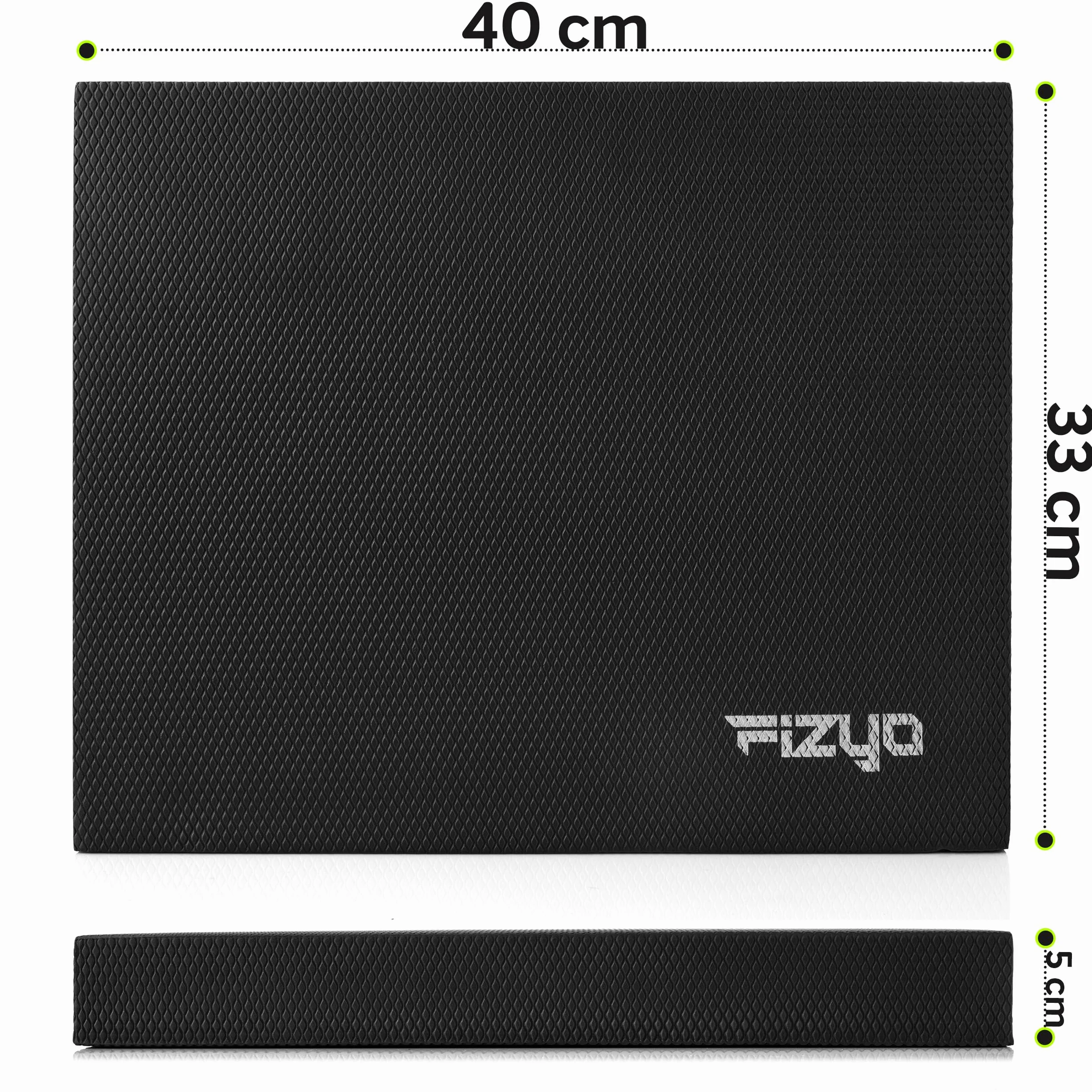 Fizyo Balance Pad - Antypoślizgowa Piankowa Mata do Jogi, Fitnessu, Pilatesu, Ćwiczeń Równowagi, Balansowania, Podkładka Stabilizująca, Koordynacyjna Poduszka, Miękka Pianka