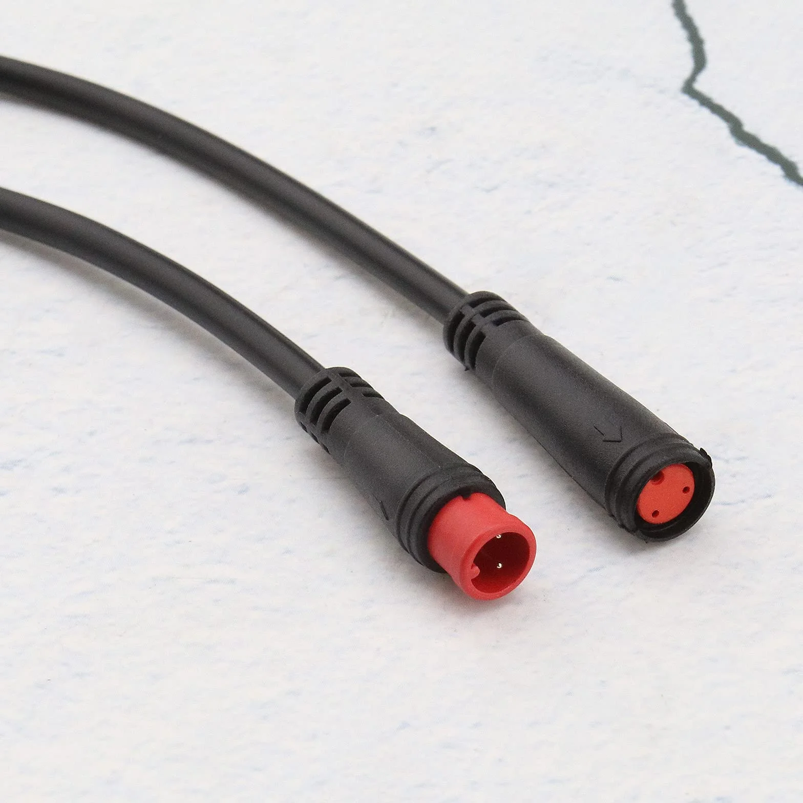 Wodoodporny kabel przedłużający IP65 M8 2-pinowy męski i żeński 24AWG