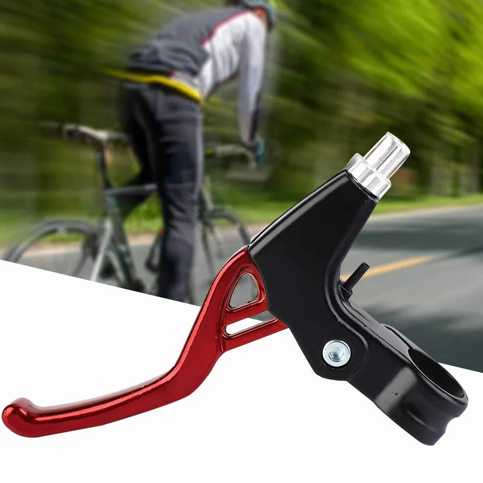 Dźwignie hamulca, 1 para dźwigni hamulca rowerowego Dźwignie hamulca ze stopu aluminium do rowerów górskich, rowerów szosowych, rowerów składanych, uniwersalne o średnicy 22 mm (czerwone)