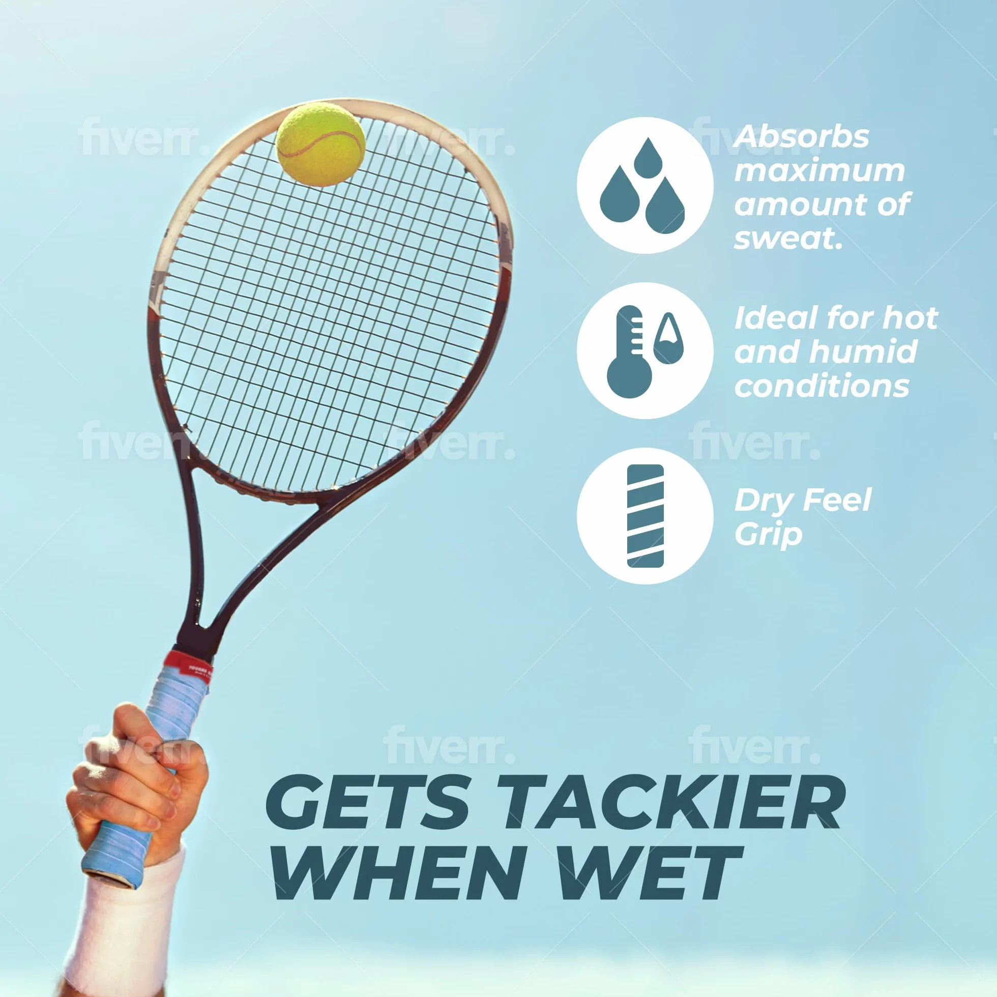 Tourna Grip Chwyt do Tenis 10 sztuk rozmiar L