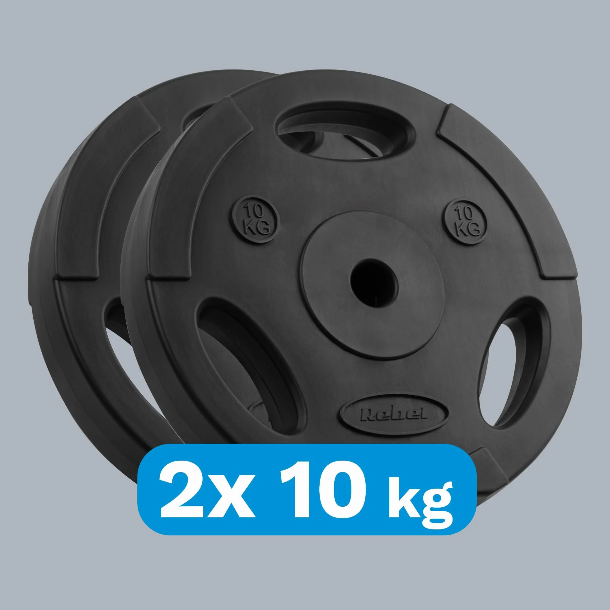 Rebel Zestaw Obciążeń Bitumicznych 2x10kg Otwór 31mm Talerz z Uchwytami RBA-2123