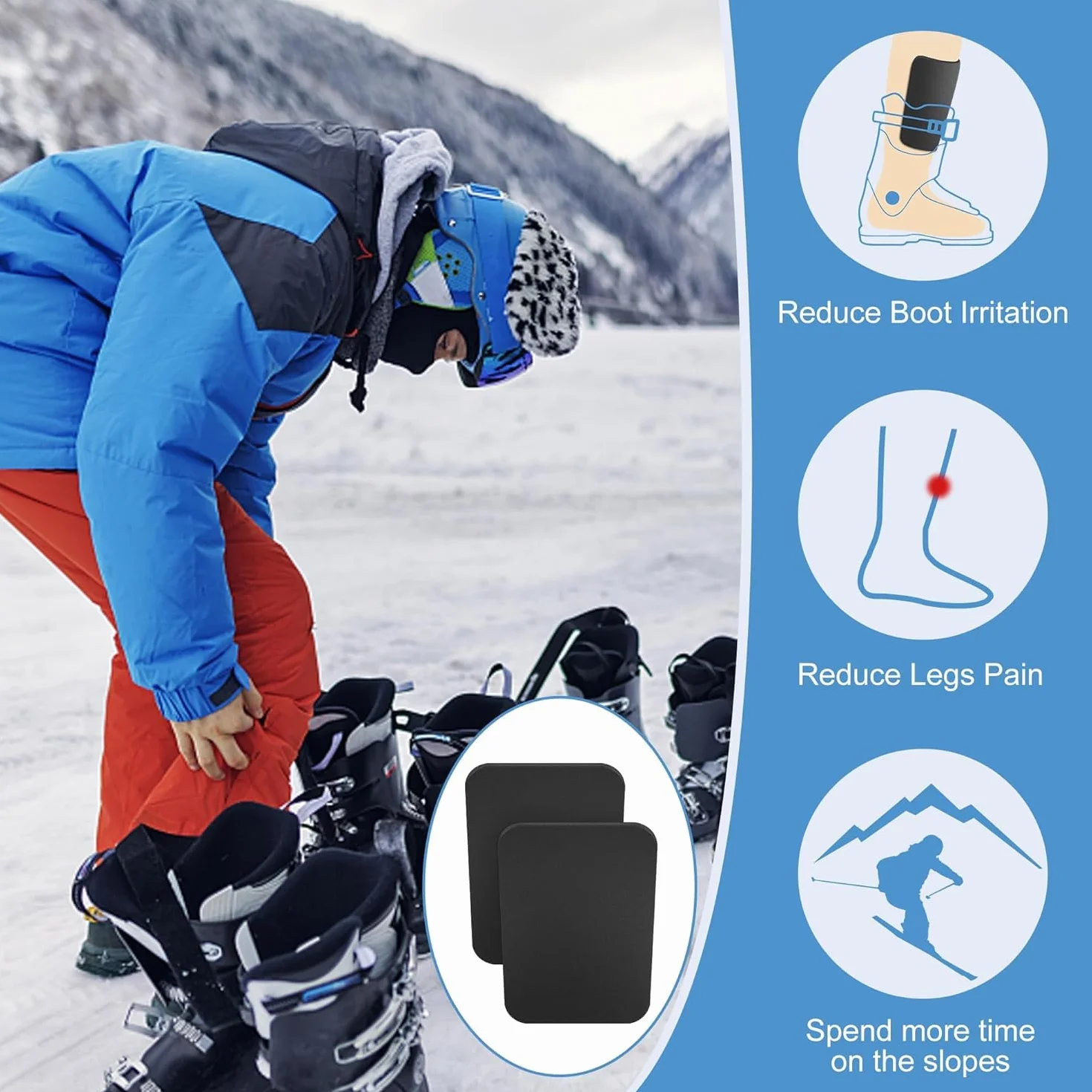 Shin Snowboard Shin Protector-Ski Ochrona piszczeli, ochraniacz na piszczele, gruba pianka, ochraniacze piszczeli na buty narciarskie, buty snowboardowe, buty narciarskie, łódki