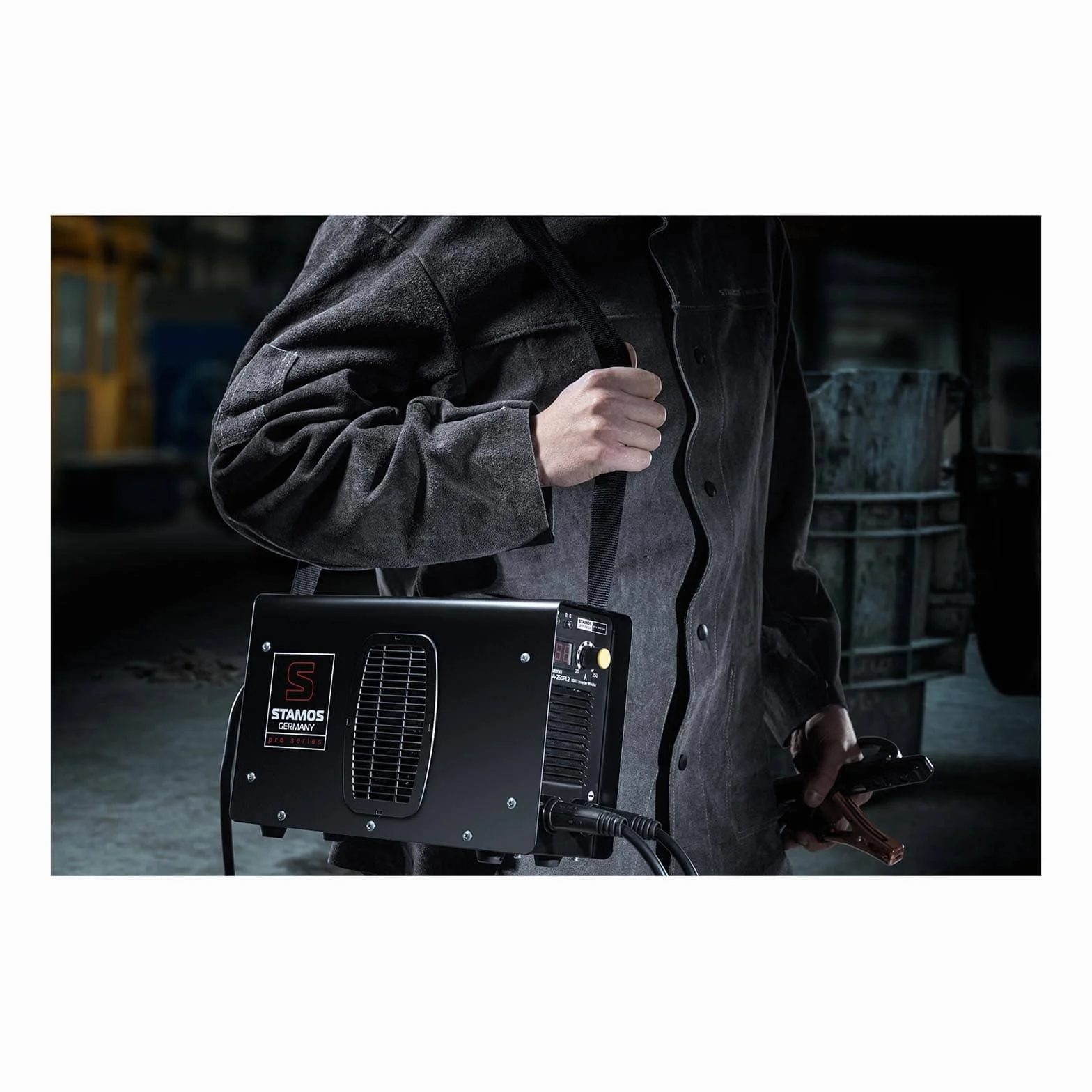 Stamos Welding Group S-MMA-250PI.2 Spawarka MMA inwertorowa 250 A 230 V 1,6-4 mm przewody 8 m