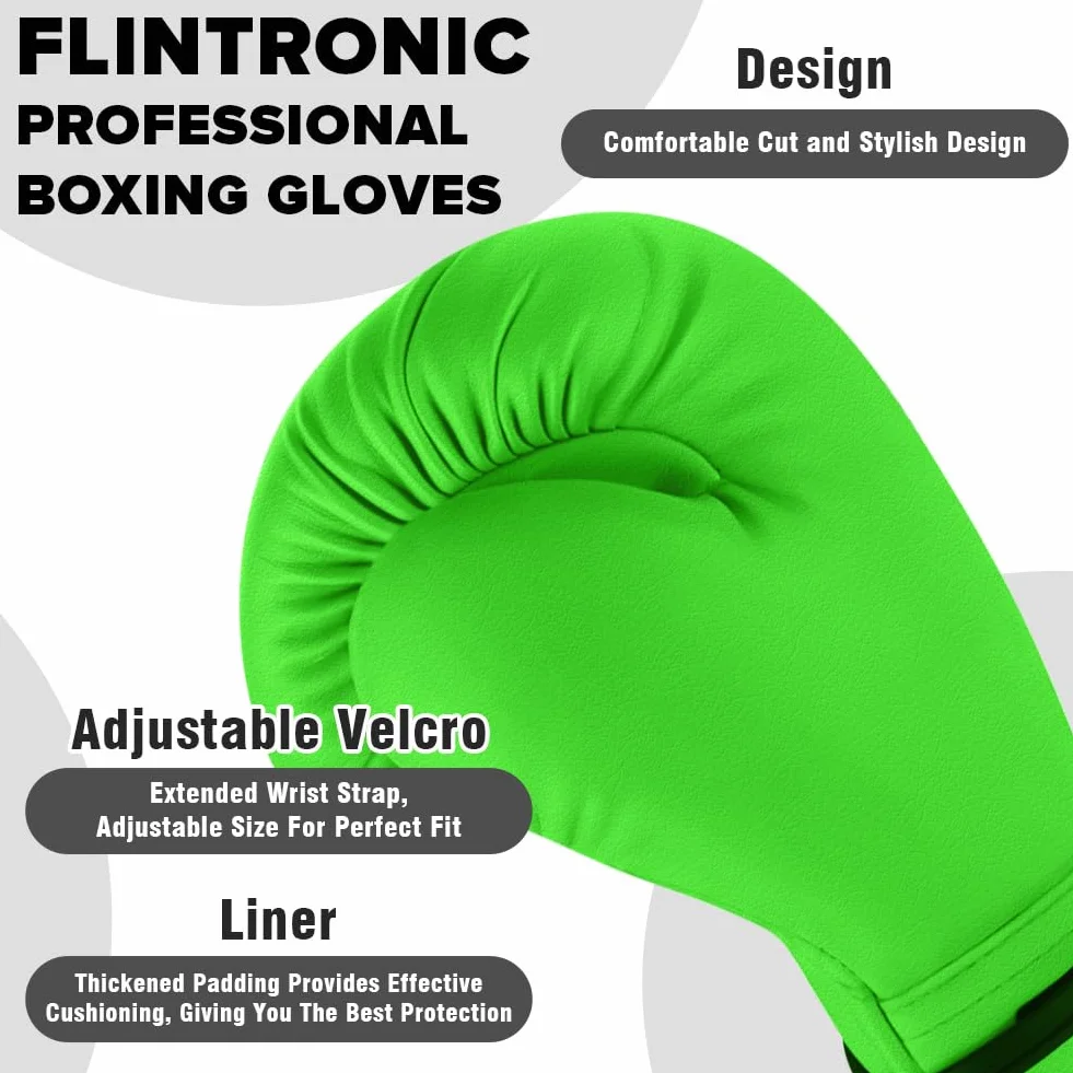 Flintronic Rękawice bokserskie dla dzieci, rękawice bokserskie 4oz 6oz Junior Boxing Gloves, rękawice kickboxingowe dla Muay Thai, MMA, sportów walki, kickboxingu, sparingów (3-10 lat)