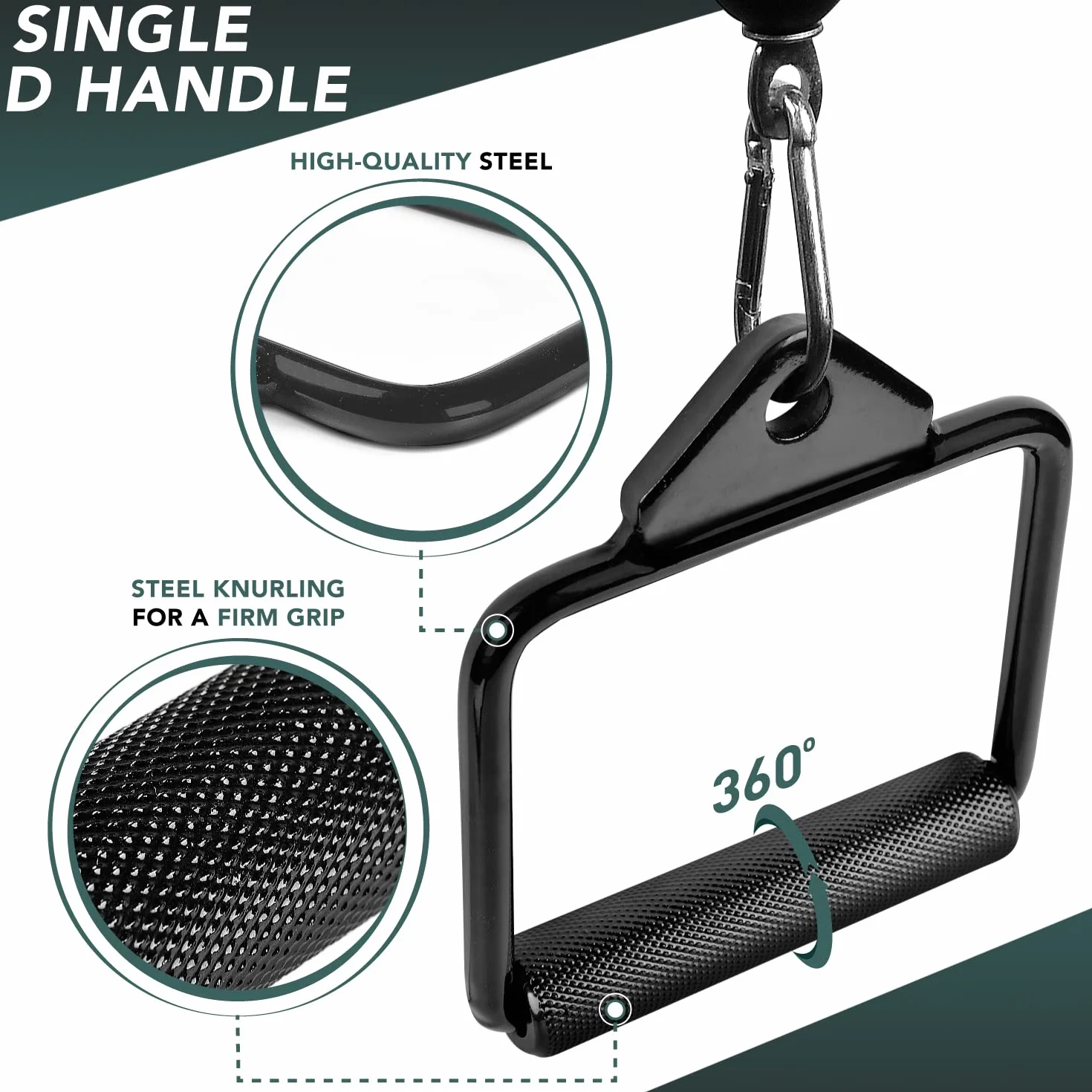 Yes4All Uniwersalny drążek 250 kg, wioślarz, T-Bar, do ćwiczeń Viking Press, pasuje do drążków 2,5 i 5 cm, solidna konstrukcja, łatwy montaż
