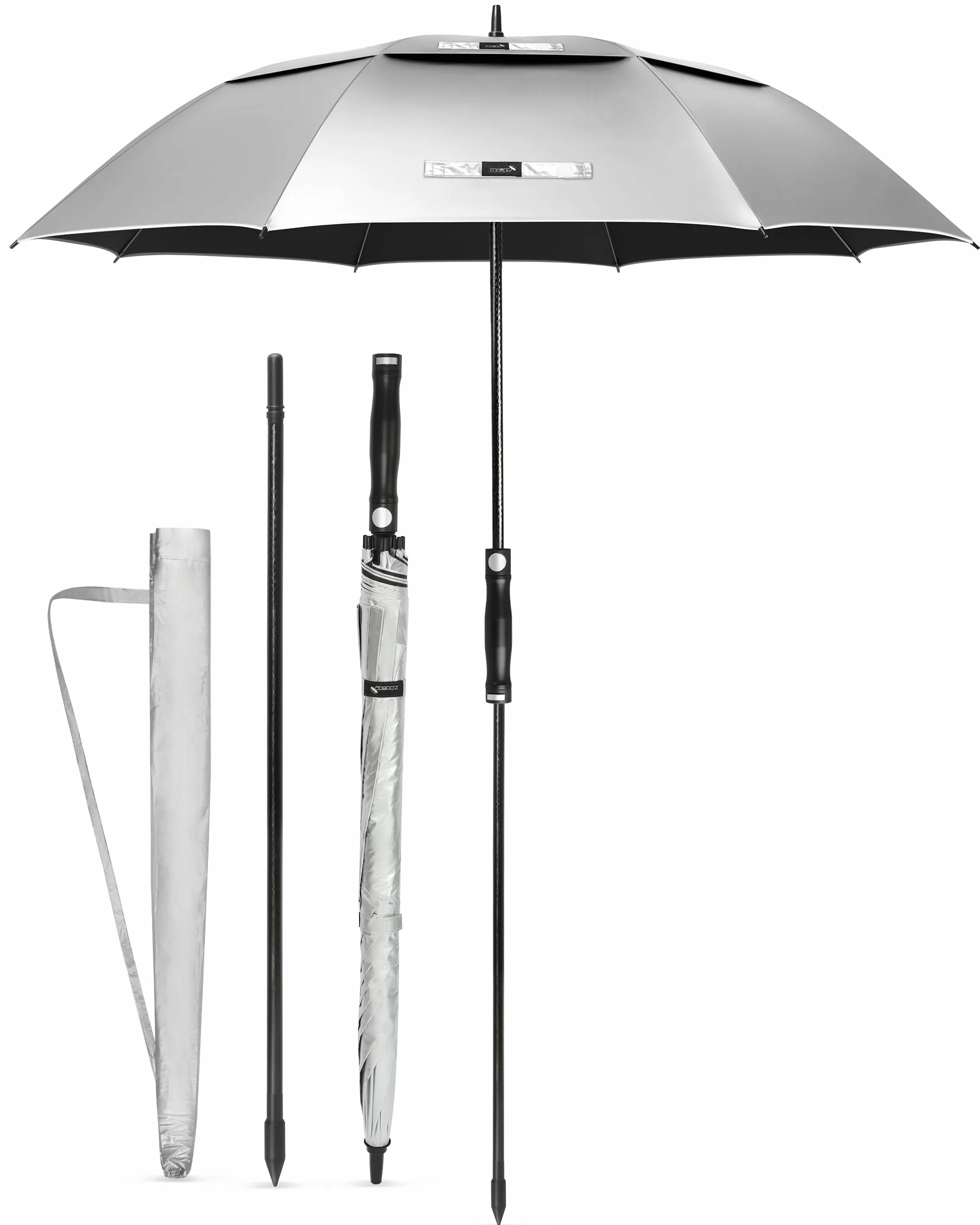 ZOMAKE 68 Cali Parasol Golfowy UPF 50+ Wiatroszczelny Samooczyszczający się Ochrona UV