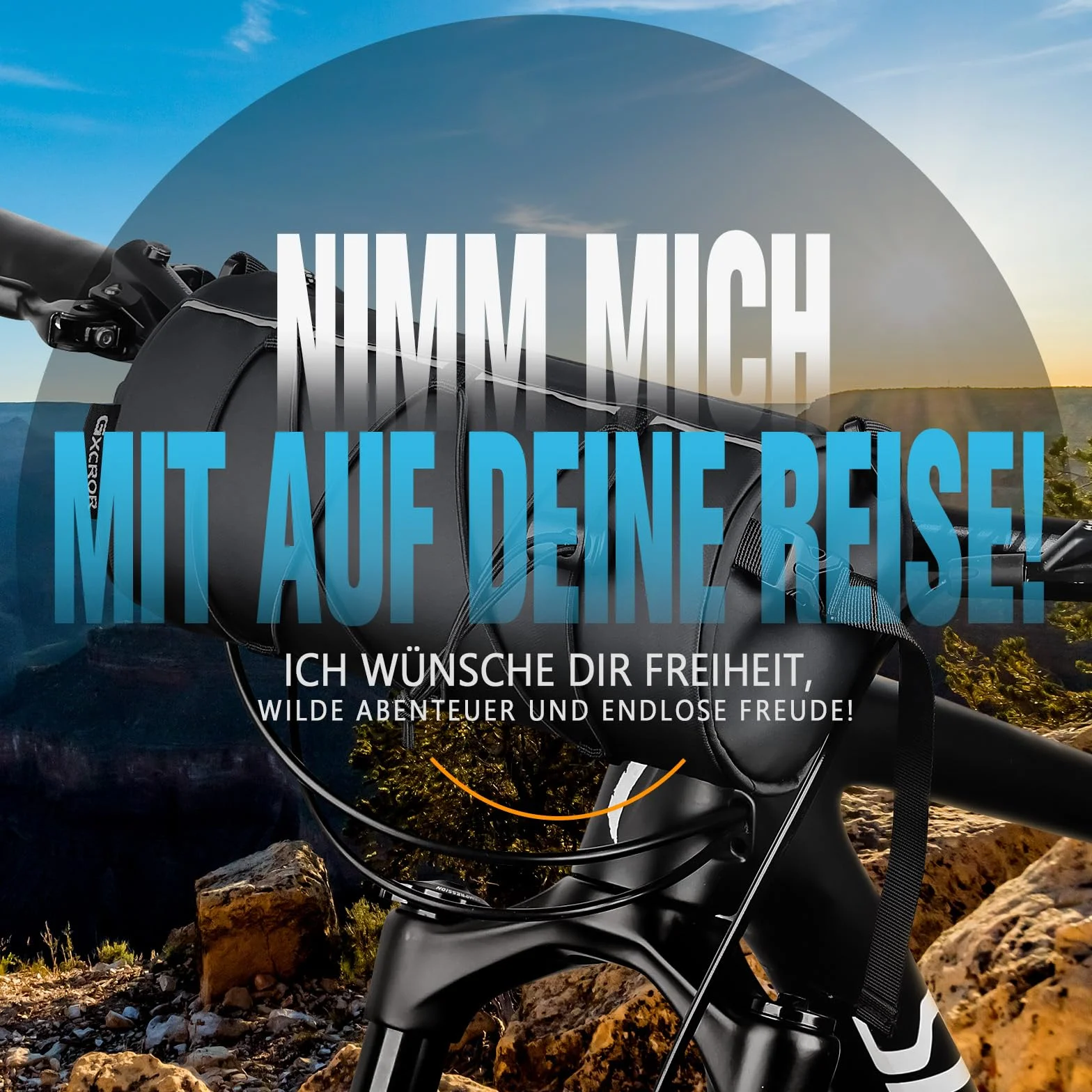 Torba na kierownicę rowerową wodoodporna 2,4 l do bikepacking