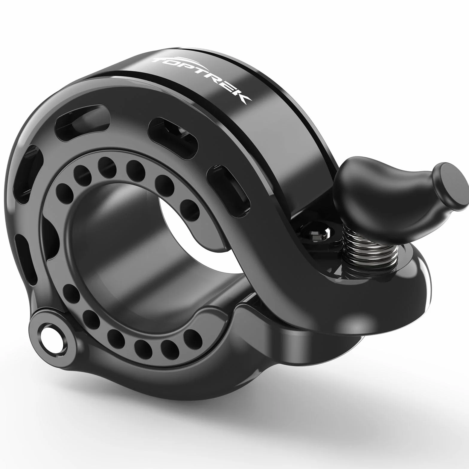 toptrek Dzwonek rowerowy 110 dB ze stopu aluminium 22,2-31,8 mm do MTB e-bike