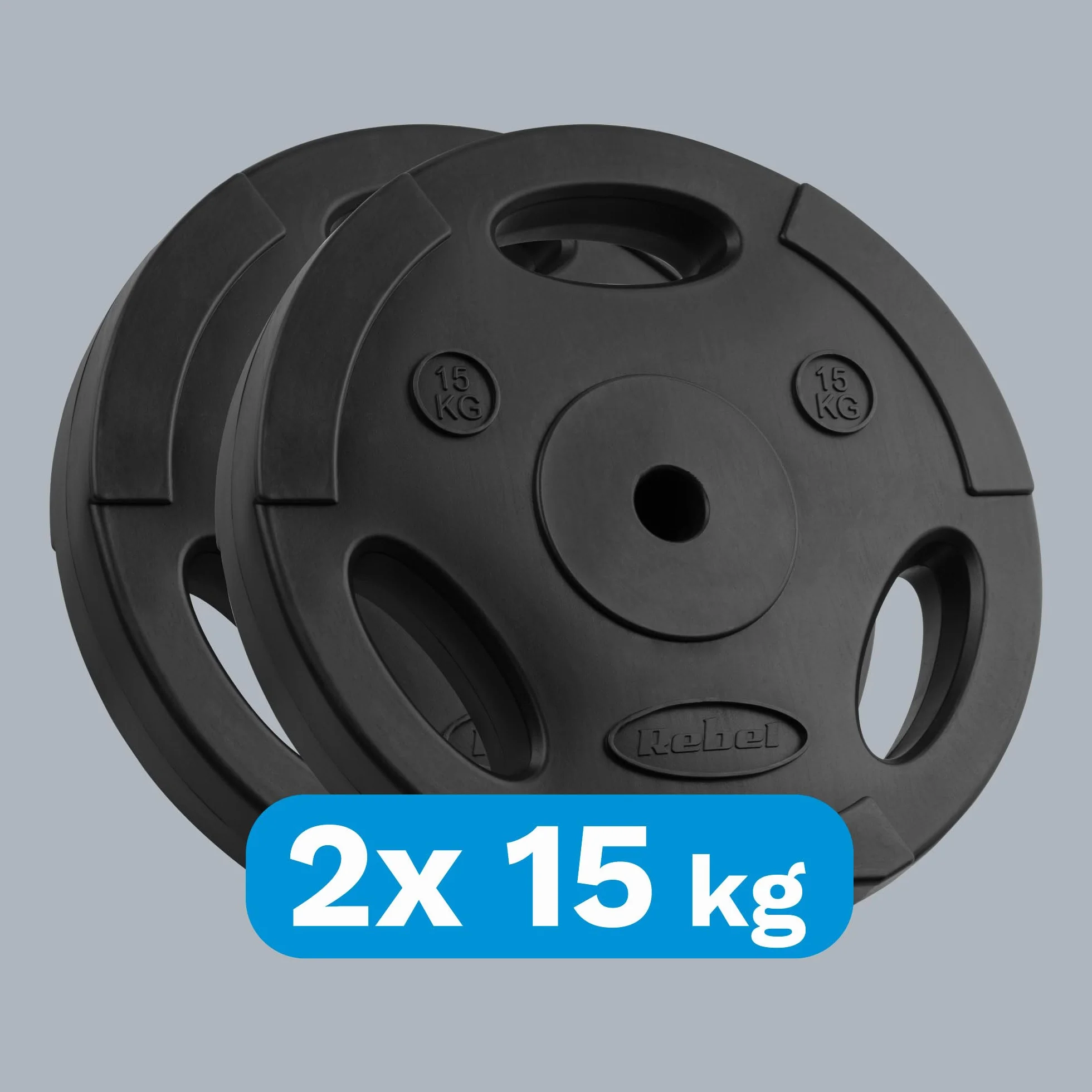 Rebel Zestaw Obciążeń Bitumicznych 2x15kg Otwór 31mm Talerz z Uchwytami RBA-2124