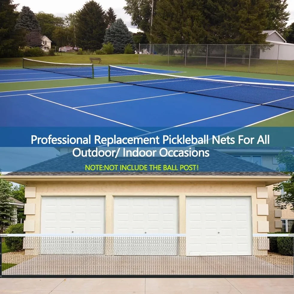 Przenośny System Siatki do Pickleballa do Gry w Pomieszczeniach/na Zewnątrz, 22 Stopy Regulowana Siatka do Pickleballa do Instalacji w Ogrodzie.