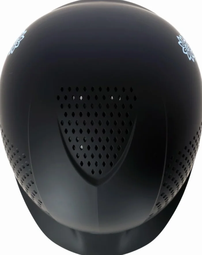 Covalliero Kask jeździecki Beauty 2.0, 4-punktowe mocowanie, czarny, 52-54 cm