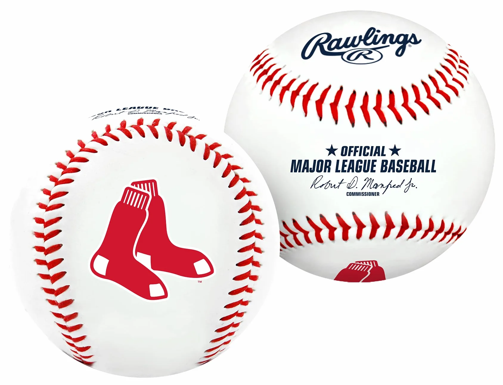Rawlings MLB Boston Red Sox Team Logo Baseball, oficjalny, biały