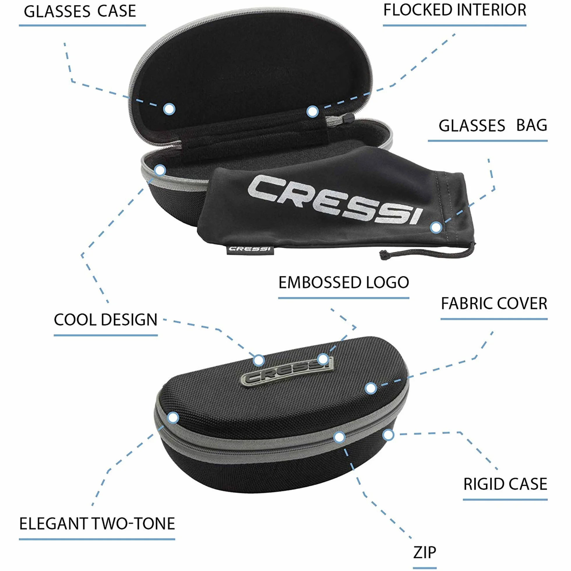 Cressi Sportowe okulary przeciwsłoneczne Uniseks Rio Sunglasses
