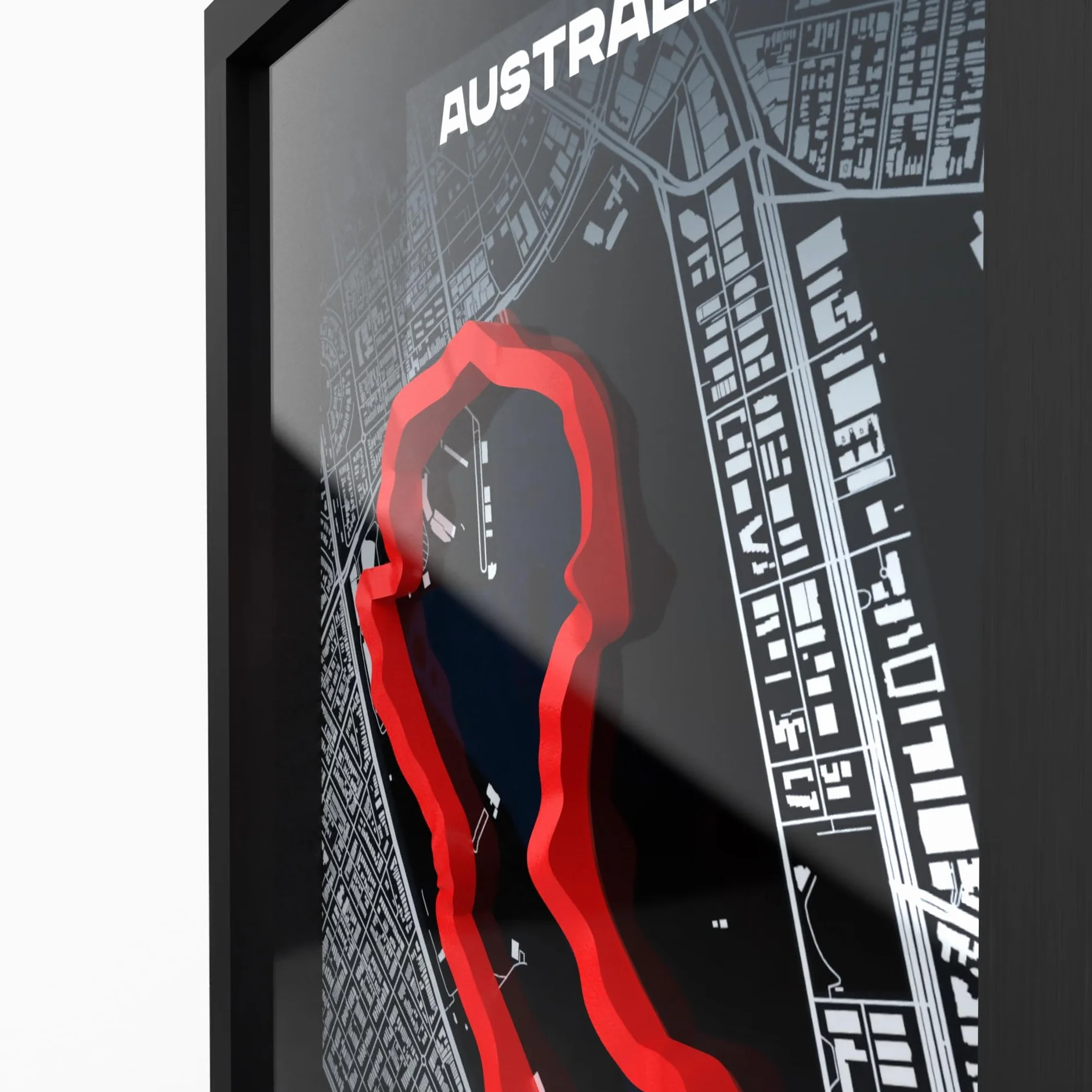Plakat 3D Motorsport Australia A3 w drewnianej ramie 2000dpi 280g papieru dekoracja ścienna