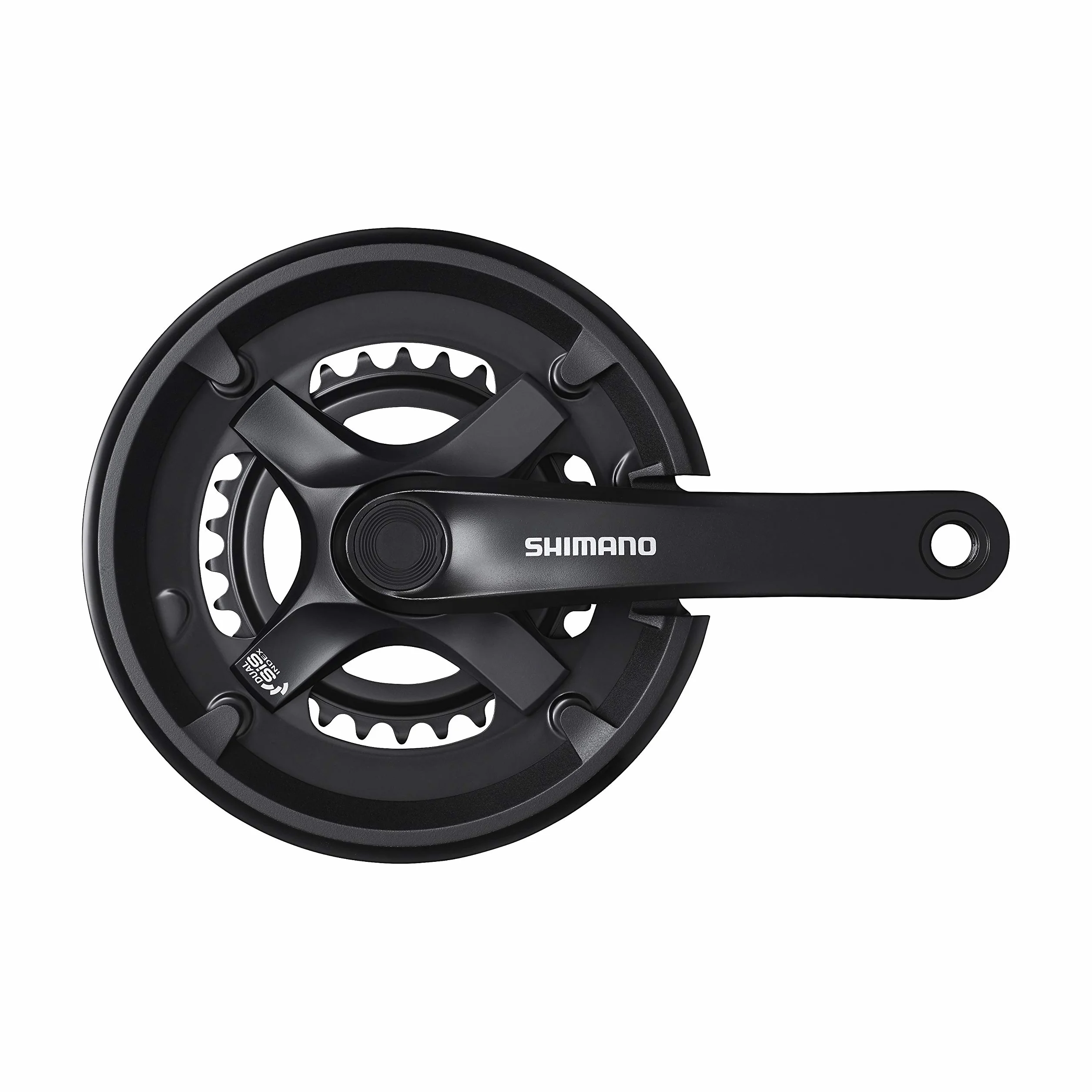 Shimano FC-TY501 mechanizm korbowy 2x7/8-rzędowy 46-30Z Black 2020 MTB