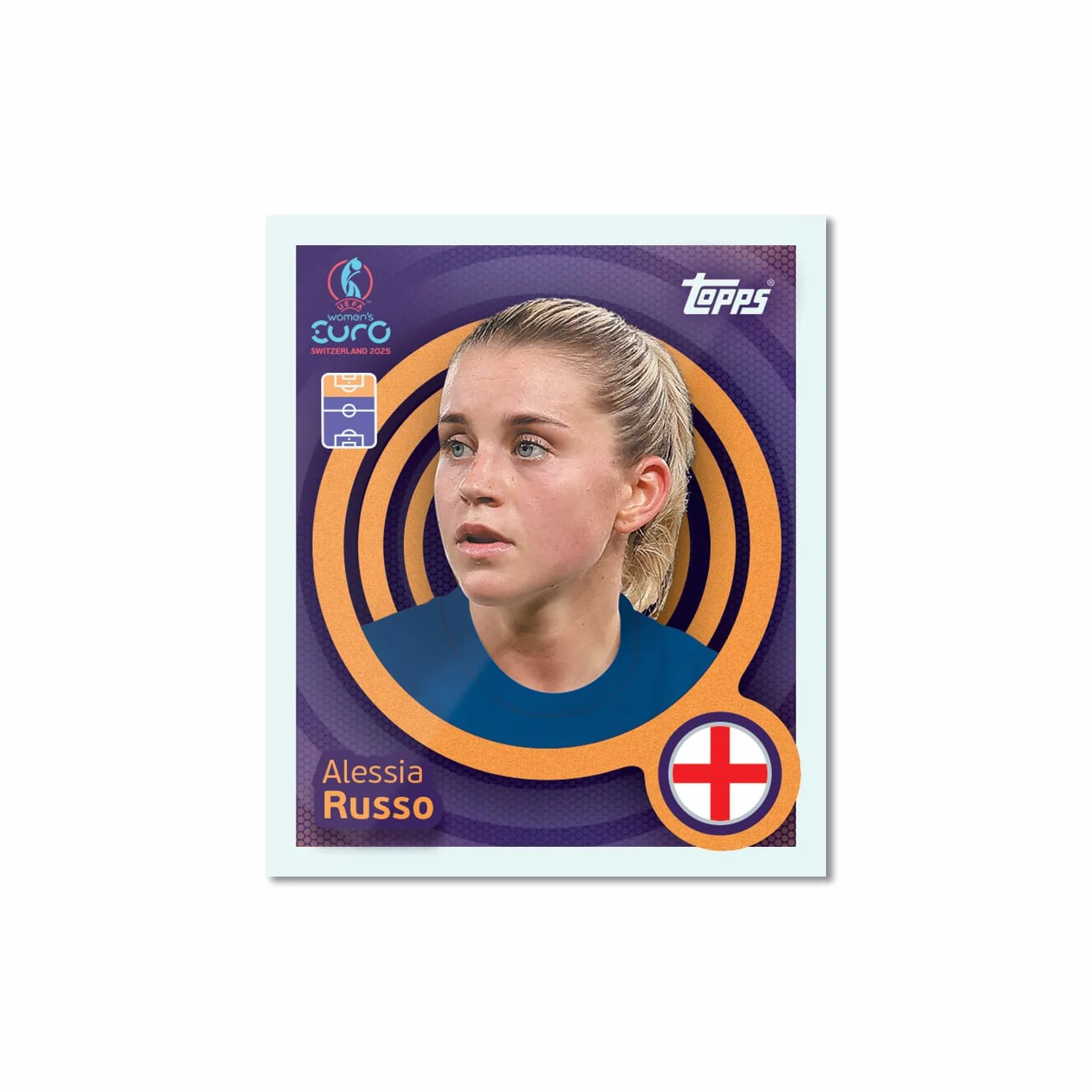 Topps Official Women's Euros 2025 Sticker Collection Box 300 naklejek