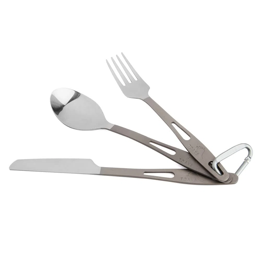 TOAKS Cutlery zestaw 3-częściowy zestaw tytanowych sztućców