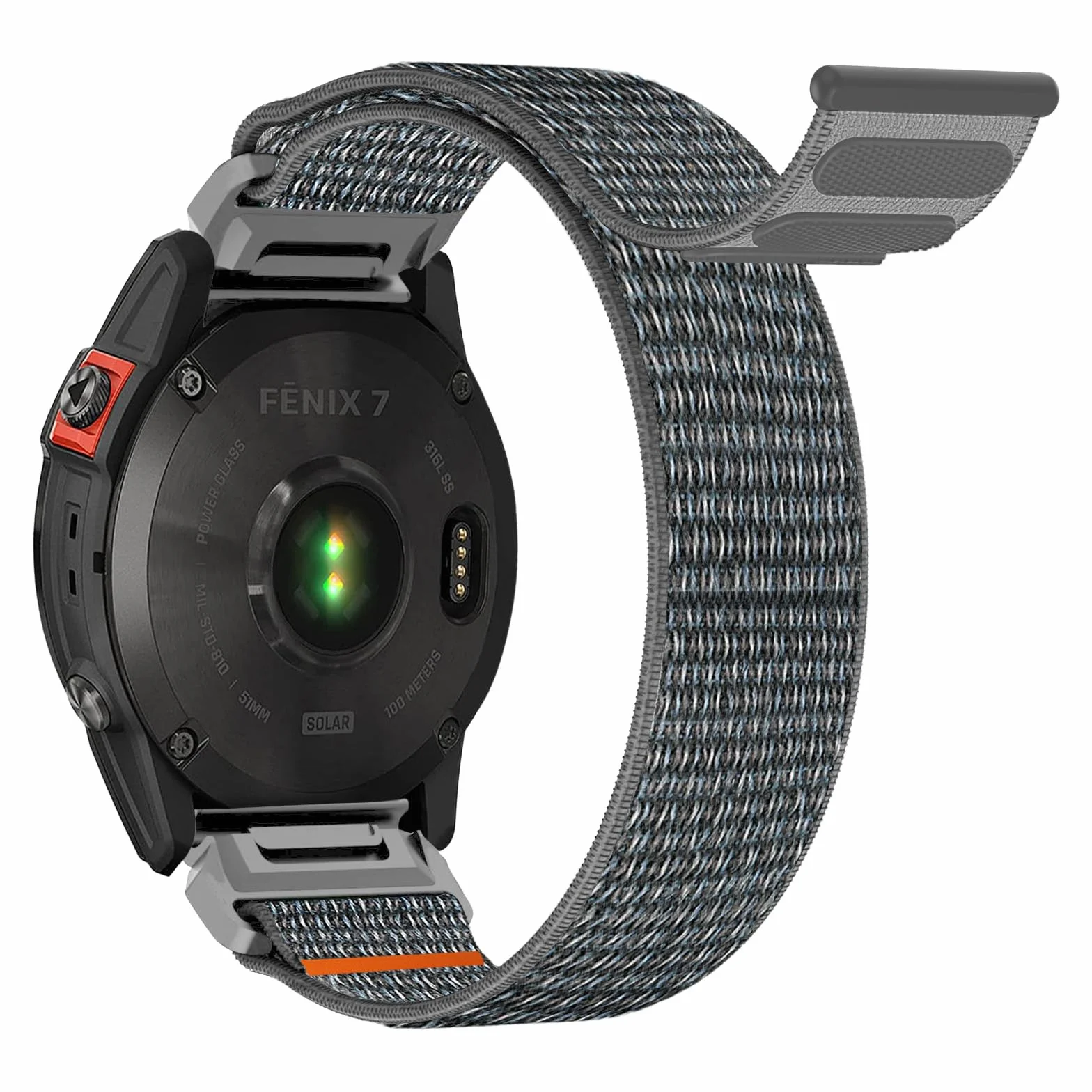 Pasek nylonowy Quickfit 22 mm do Garmin Fenix 5/5 Plus/6/6 Pro/7/7 Pro/EPIX Pro 47 mm, Epix 2, Instinct/Instinct 2 Solar, Forerunner 935/945/955, Approach S60/S62