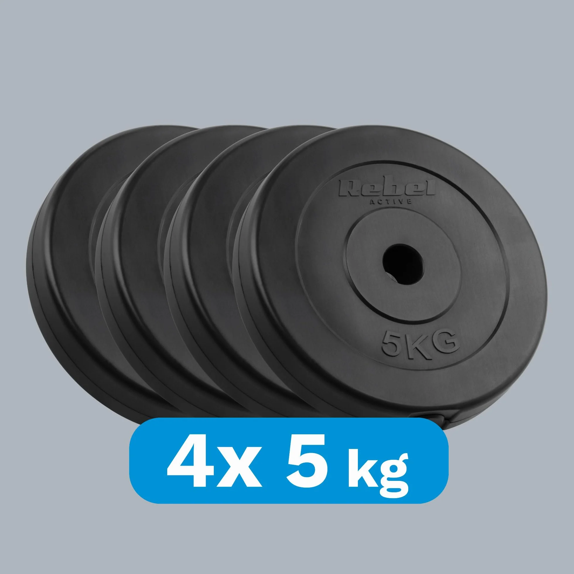 Rebel Zestaw Obciążeń Bitumicznych 4x5kg Otwór 31mm Talerz Klasyczny RBA-2116
