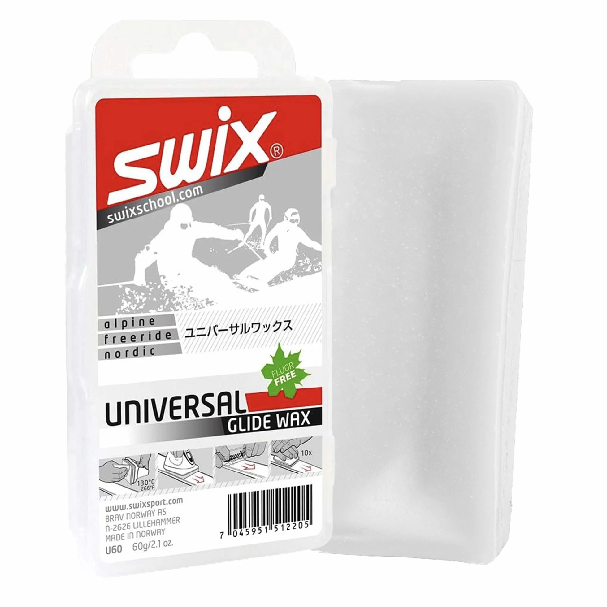 Swix Uniwersalny wosk do jazdy na nartach/snowboardzie, 60 g lub 180 g