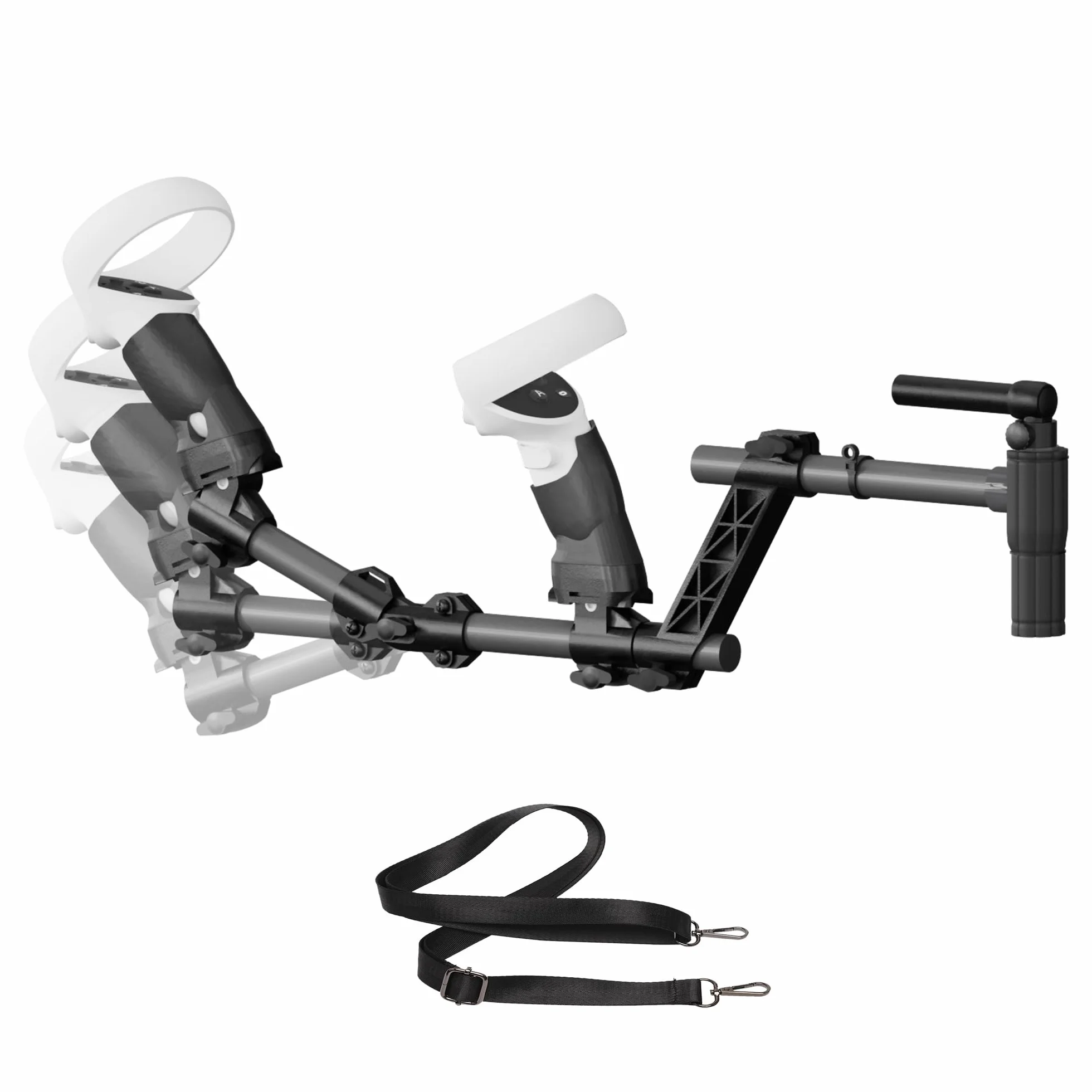 Magnetyczna kolba do pistoletu VR do Quest 2, uchwyt karabinowy VR, akcesoria do kontrolera zapasów, kompatybilne z MetaQuest 2, lekki i szybko zdejmowany magnetyczny adapter do pistoletu Quest2