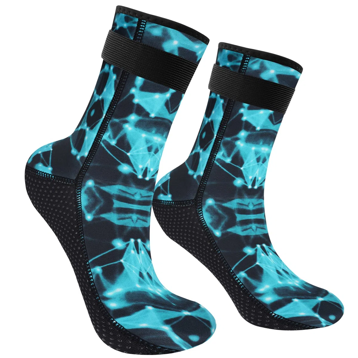 flintronic Skarpety Neoprenowe 3 mm, Antypoślizgowe, Termiczne, Unisex, XL, Czarne