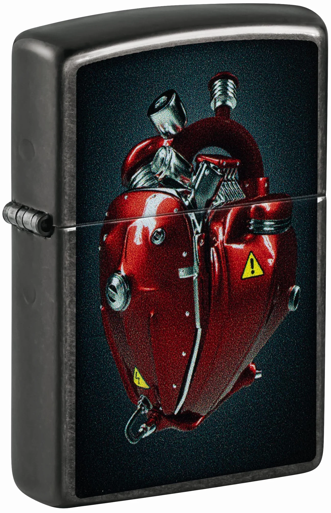 Zippo Heart Engine Zapalniczka Sztormowa, Wiatroodporna, Wielokrotnego Użytku, Szary (Gray Dusk)