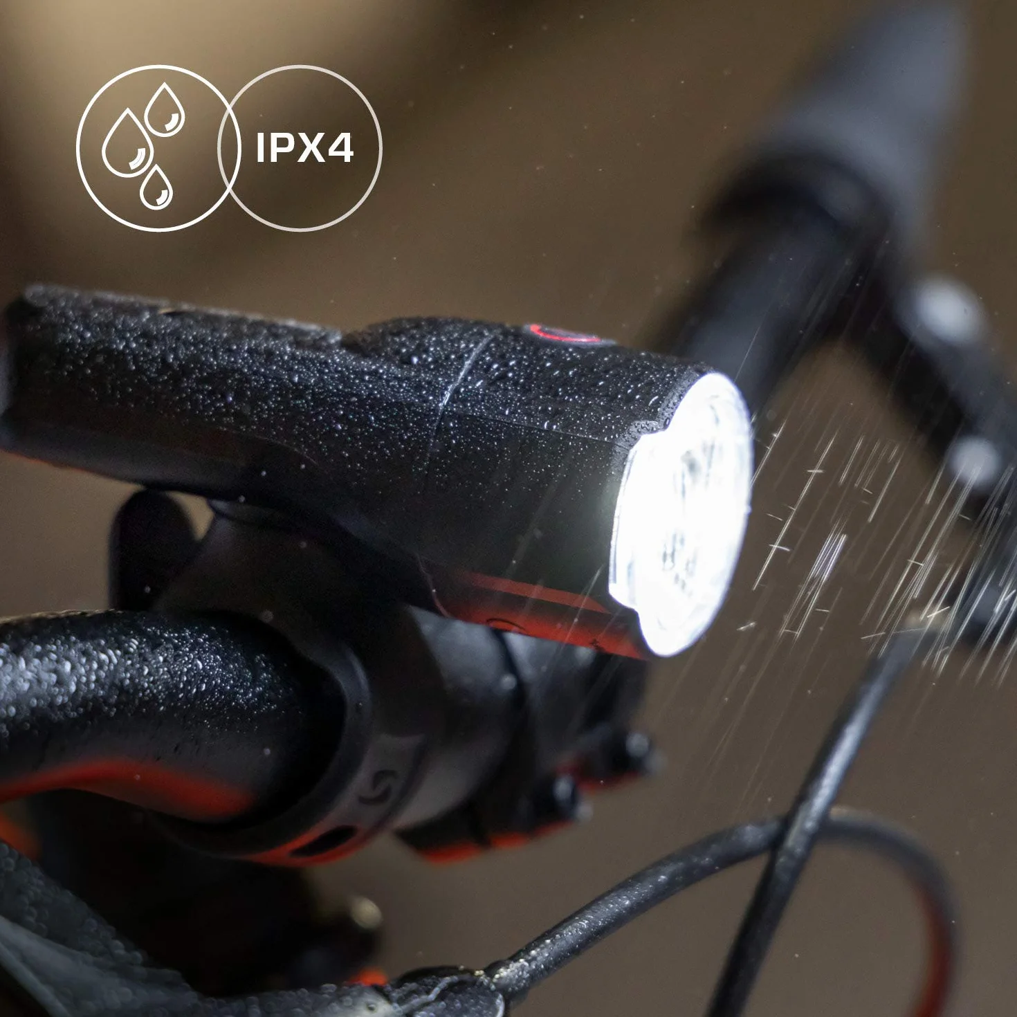 SIGMA AURA 30 | Lampka rowerowa LED o mocy 30 LUX | przednia lampka zasilana bateryjnie | 2 tryby świecenia | kolor: czarny
