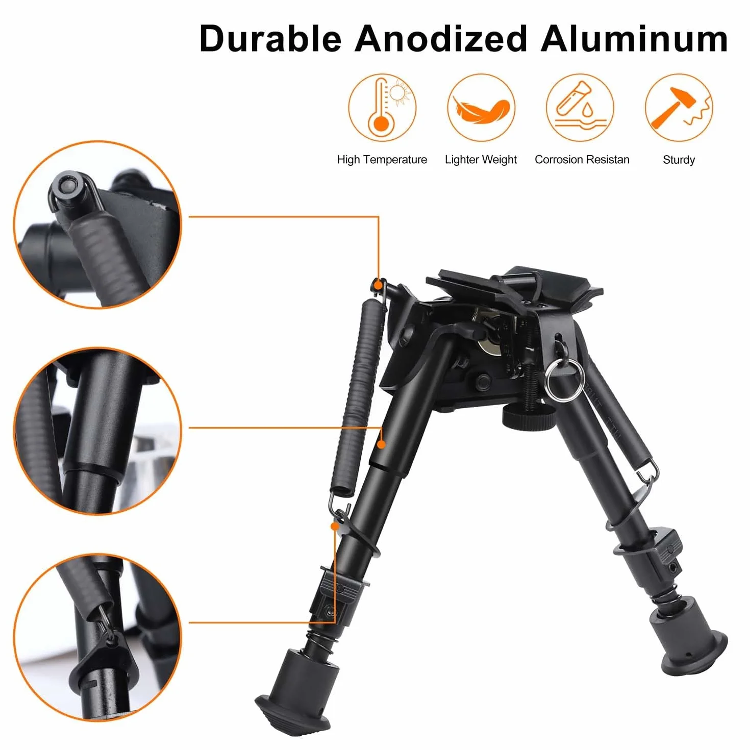 Feyachi Bipod karabinowy regulowany 6-9 cali Picatinny Weaver