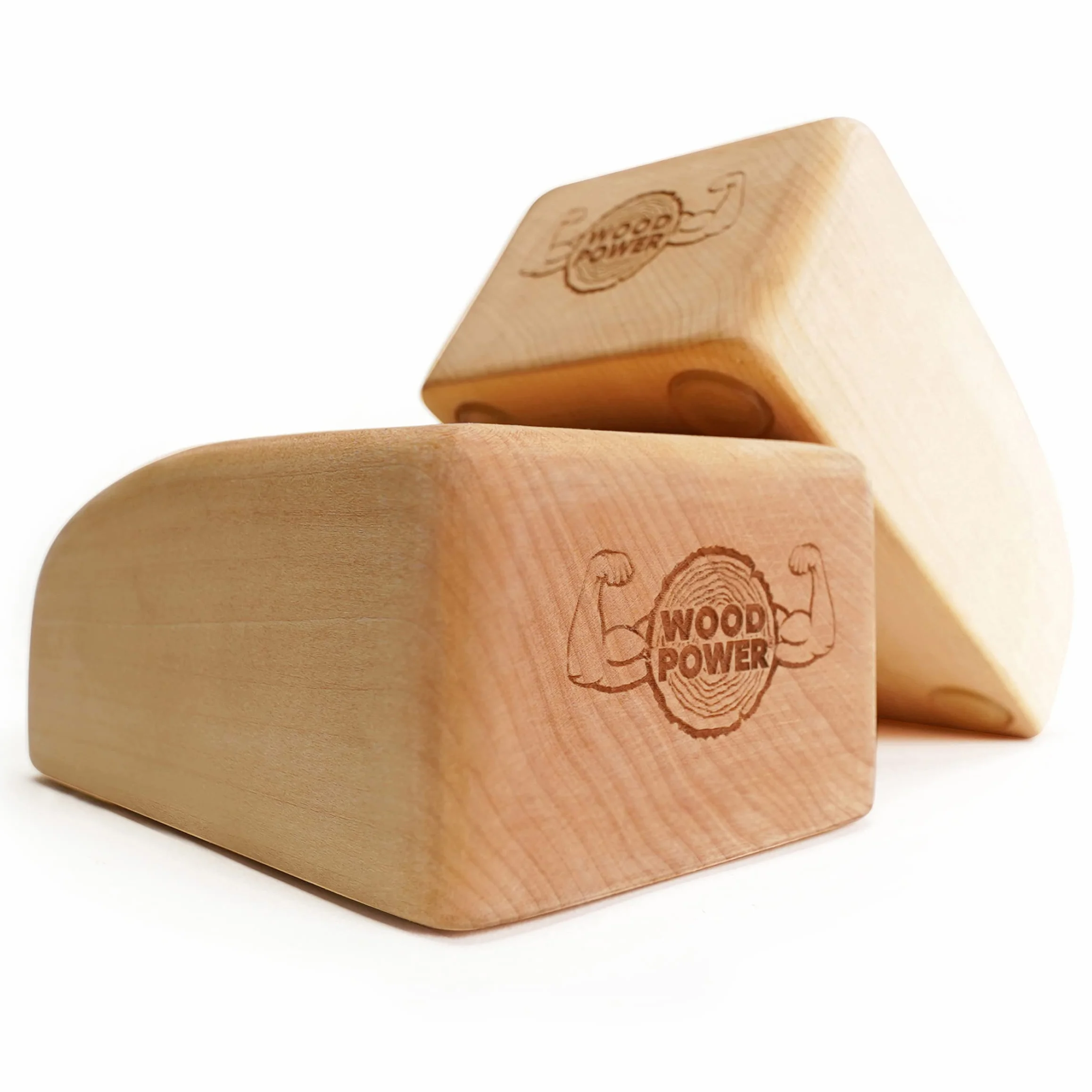 WOODPOWER® BalanceBlocks (Comfort Edition), klocki do stania na ręce i blok do jogi w jednym – wspierają nadgarstki podczas treningu bodyweight, gimnastyki, akrobatyki, jogi i wielu innych (2 sztuki)