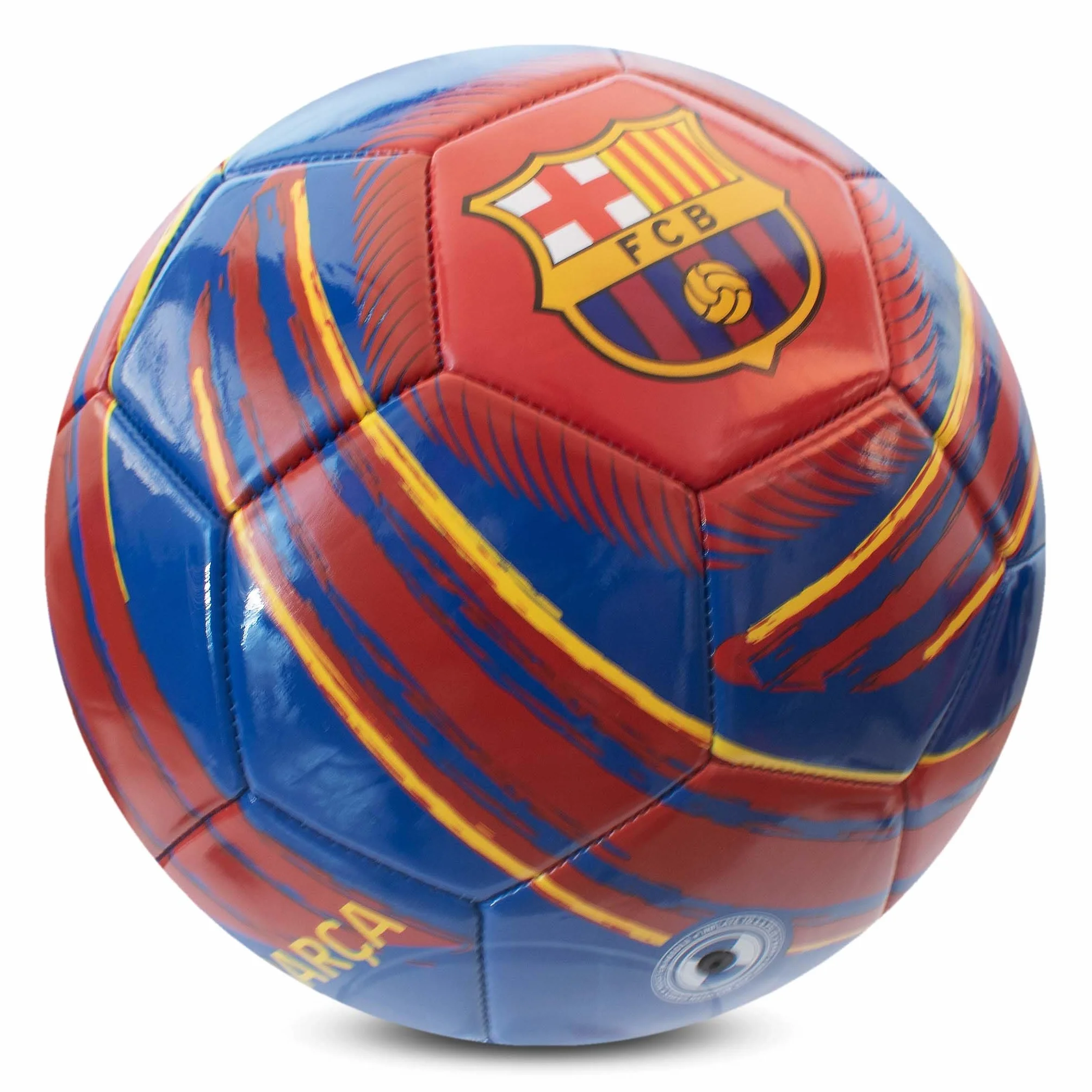 Hy-Pro Oficjalnie licencjonowana piłka nożna FC Barcelona Cyclone | rozmiar 5, Barca, trening, mecz, towar, kolekcjonerski dla dzieci i dorosłych