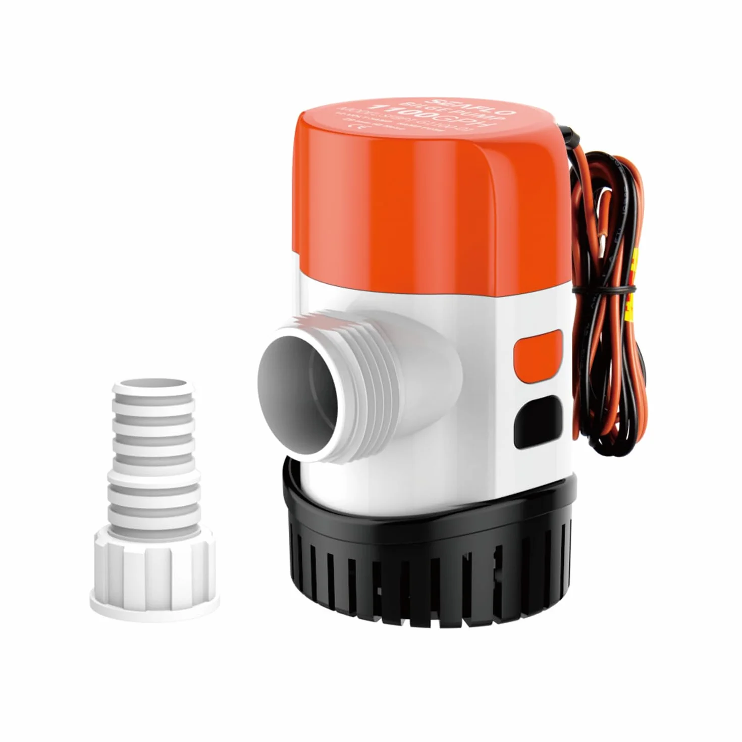 LIGHTEU®, DC 12 V nieautomatyczna pompa zęzowa serii 13A 1100GPH zanurzeniowa pompa wodna do łodzi morskich jachtów przyczepy kempingowej na zewnątrz ogrodu SFBP1-G1100-13A