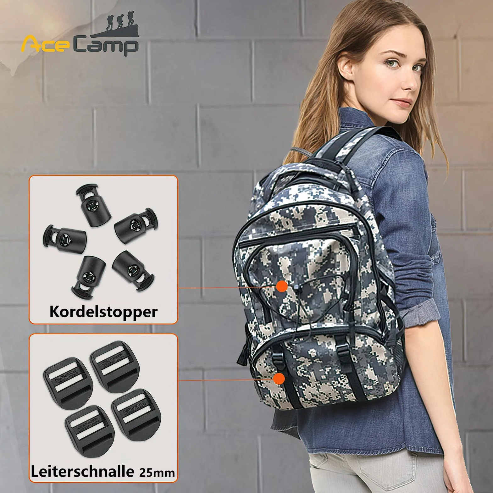 Duraflex 7052 25 mm czarna klamra drabinkowa, klamra plecaka, klamra na pasek, klamra boczna, klamra boczna, klamra boczna, klamra