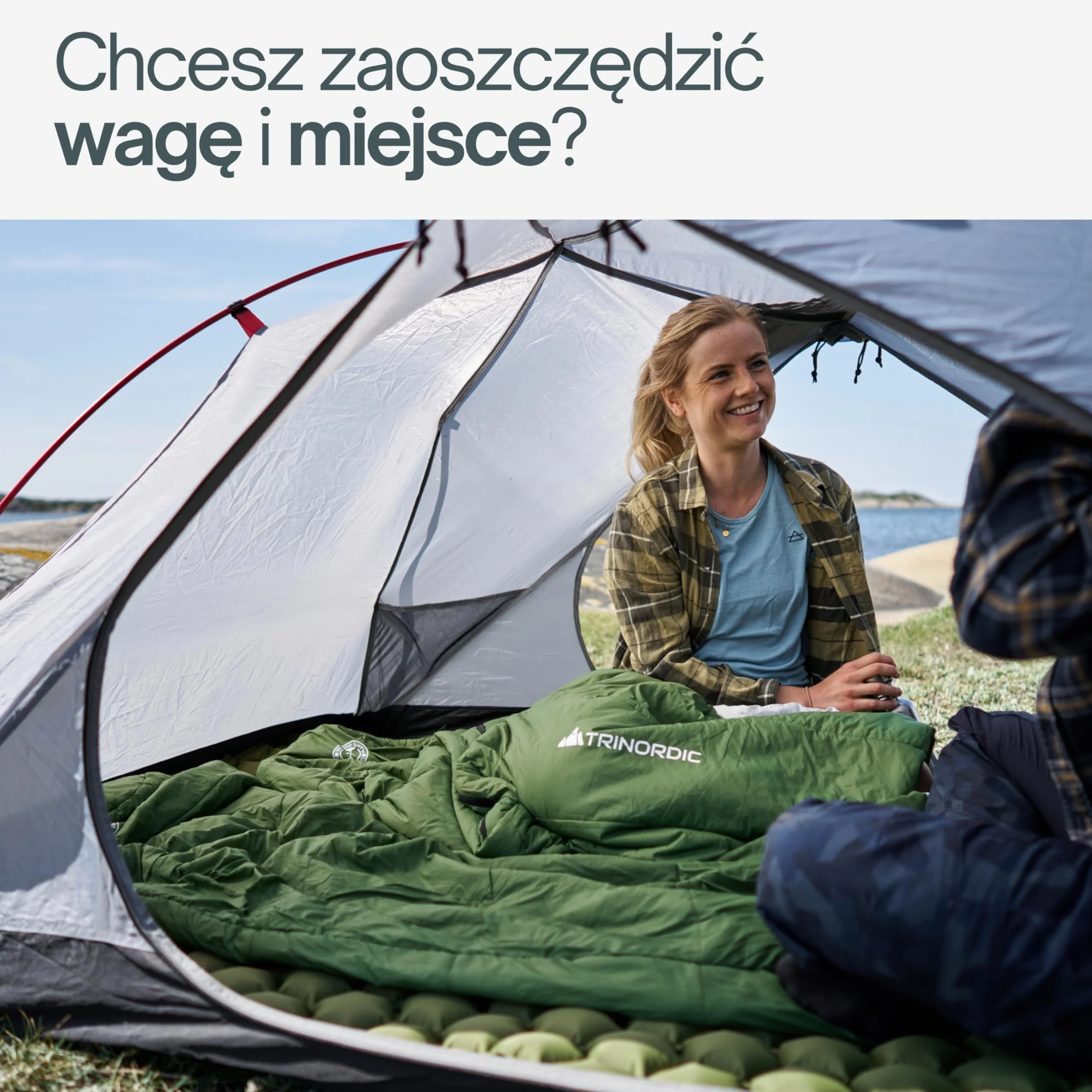 Trinordic Śpiwór Letni Mumia 900g z Zamkiem Błyskawicznym z Blokadą dla Dorosłych
