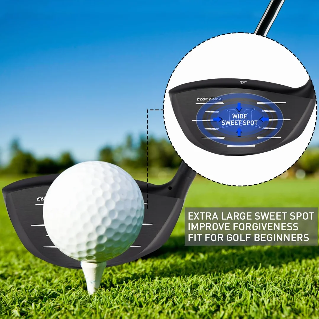 MAZEL Tytanowy kierowca golfowy 460 cm³ praworęczny