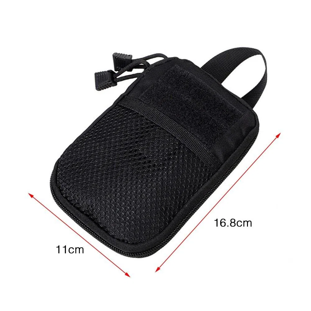 Mini Molle Edc kompaktowy organizer kieszonkowy torba wojskowa siatka narzędzia torba na akcesoria mała