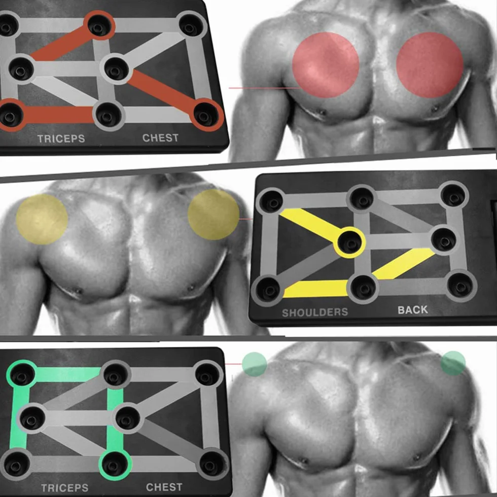 Push Up Board - składany system treningowy 12 w 1 do domowego fitnessu